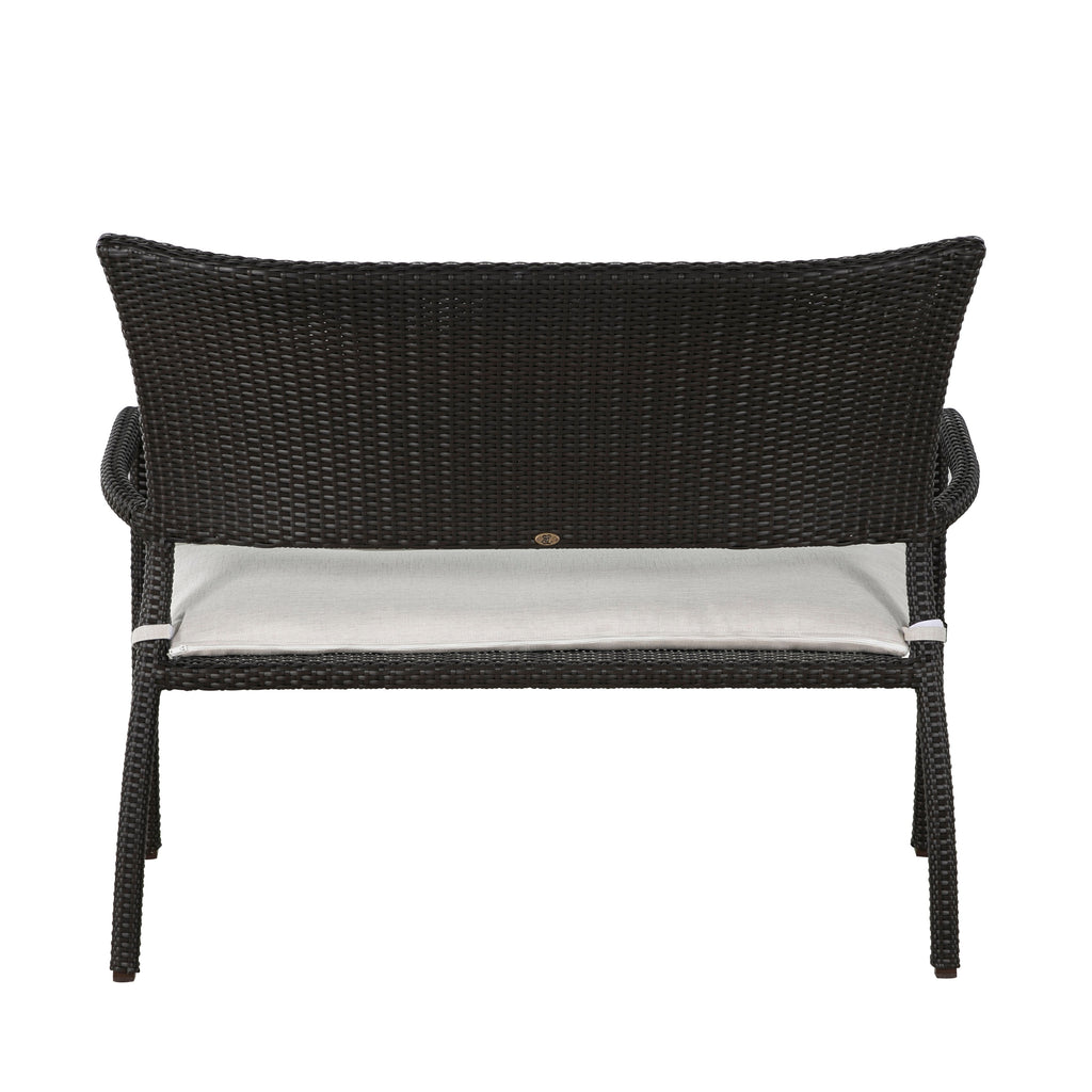 Skye N-Dura Resin Wicker Outdoor Woven Bench