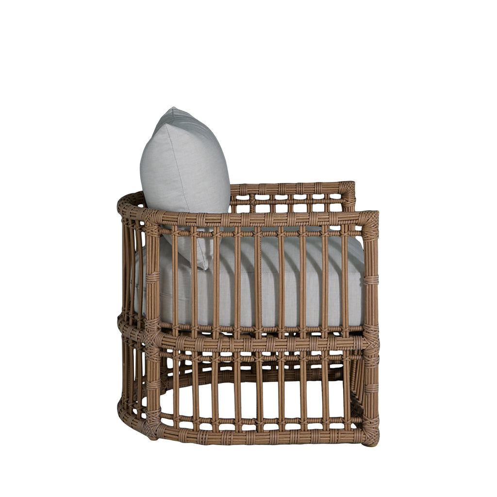 Newport Wicker Woven Outdoor Barrel Chair