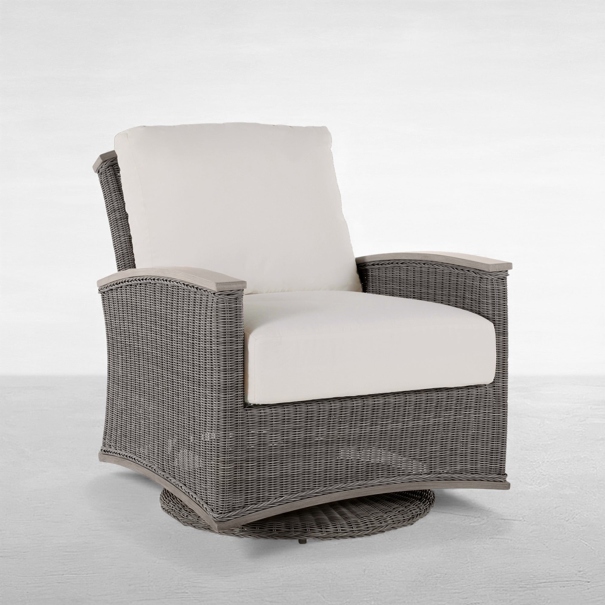 QS Astoria Swivel Glider, Oyster-Bali Pearl