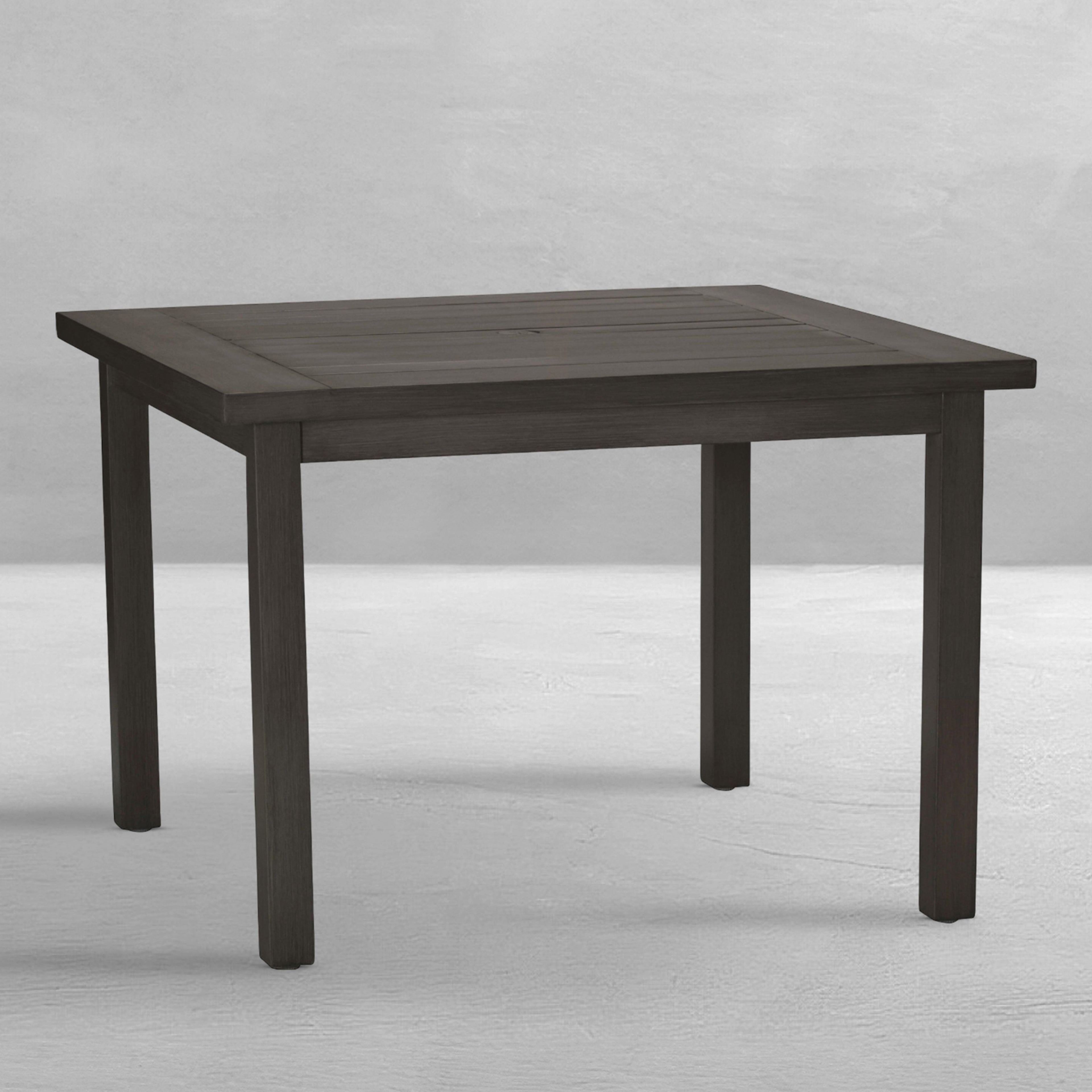 Club Aluminum 43" Square Outdoor Dining Table