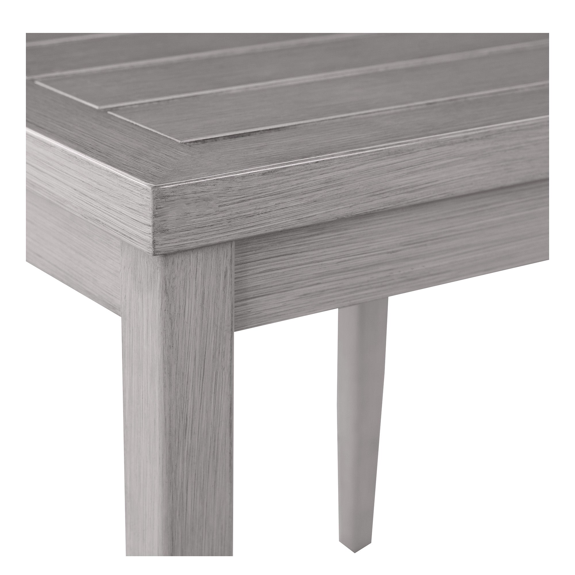 Brookings 20" Square Outdoor Slatted End Table