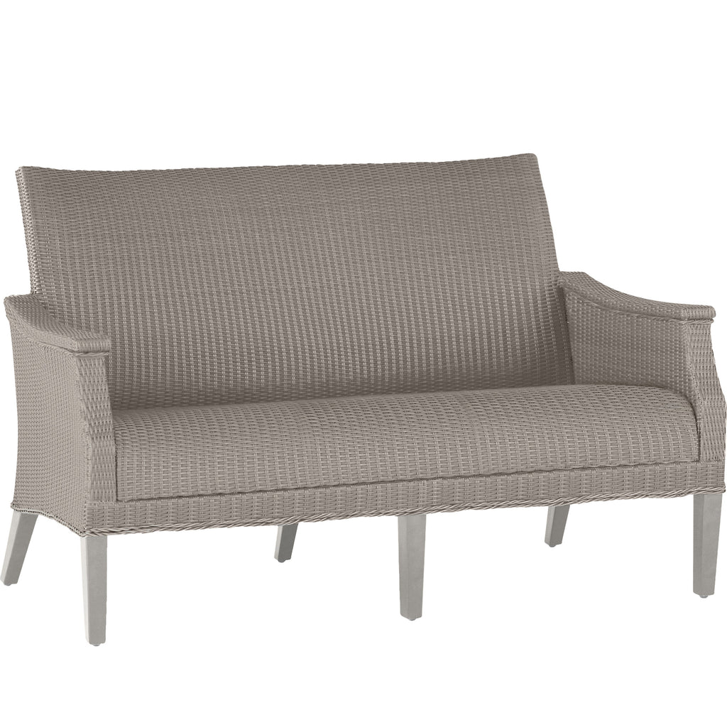 Bentley Woven Resin Wicker Outdoor Loveseat