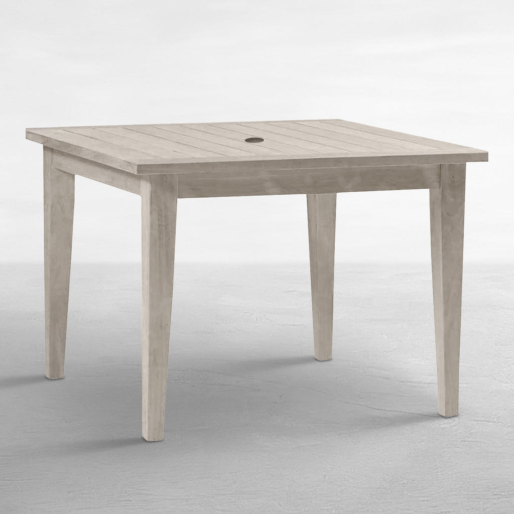 Club Teak 42.25" Square Outdoor Dining Farm Table
