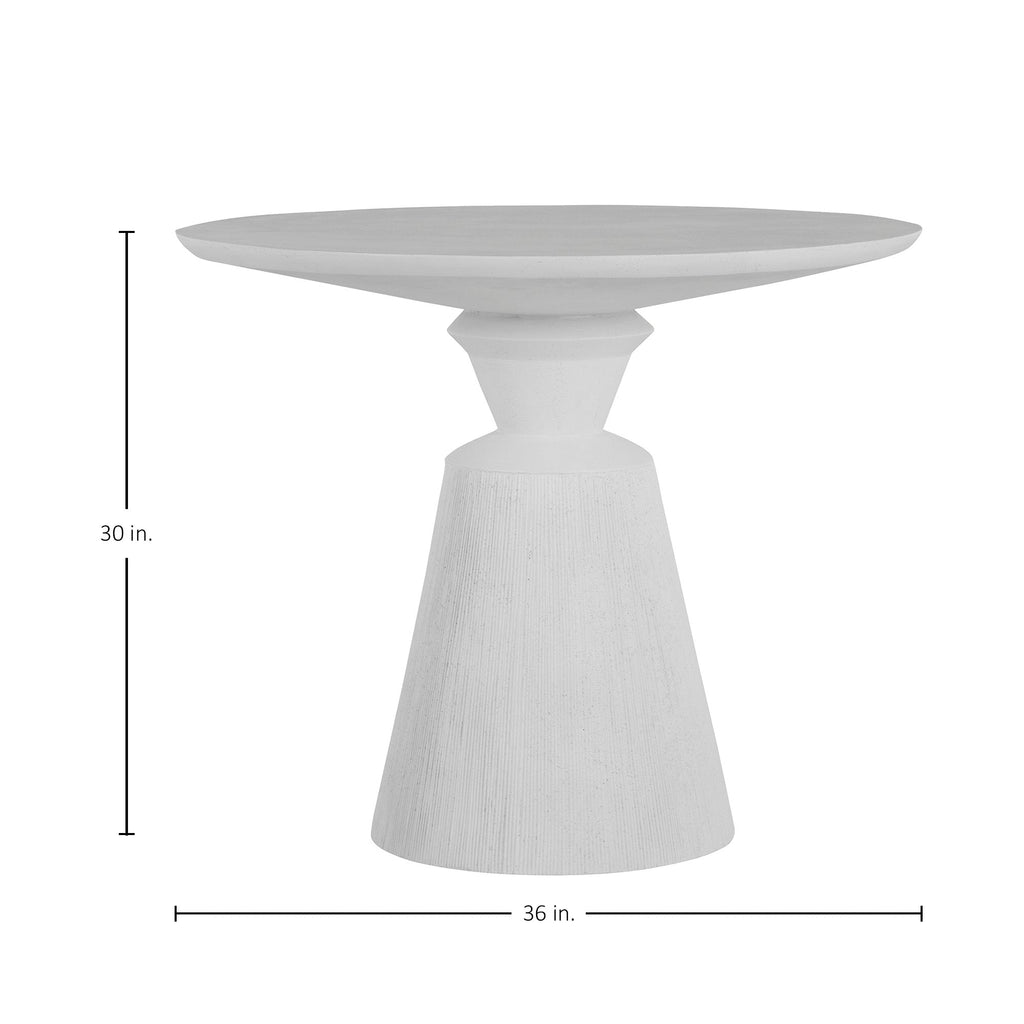 Fisher Cast Stone 36" Round Outdoor Dining Table