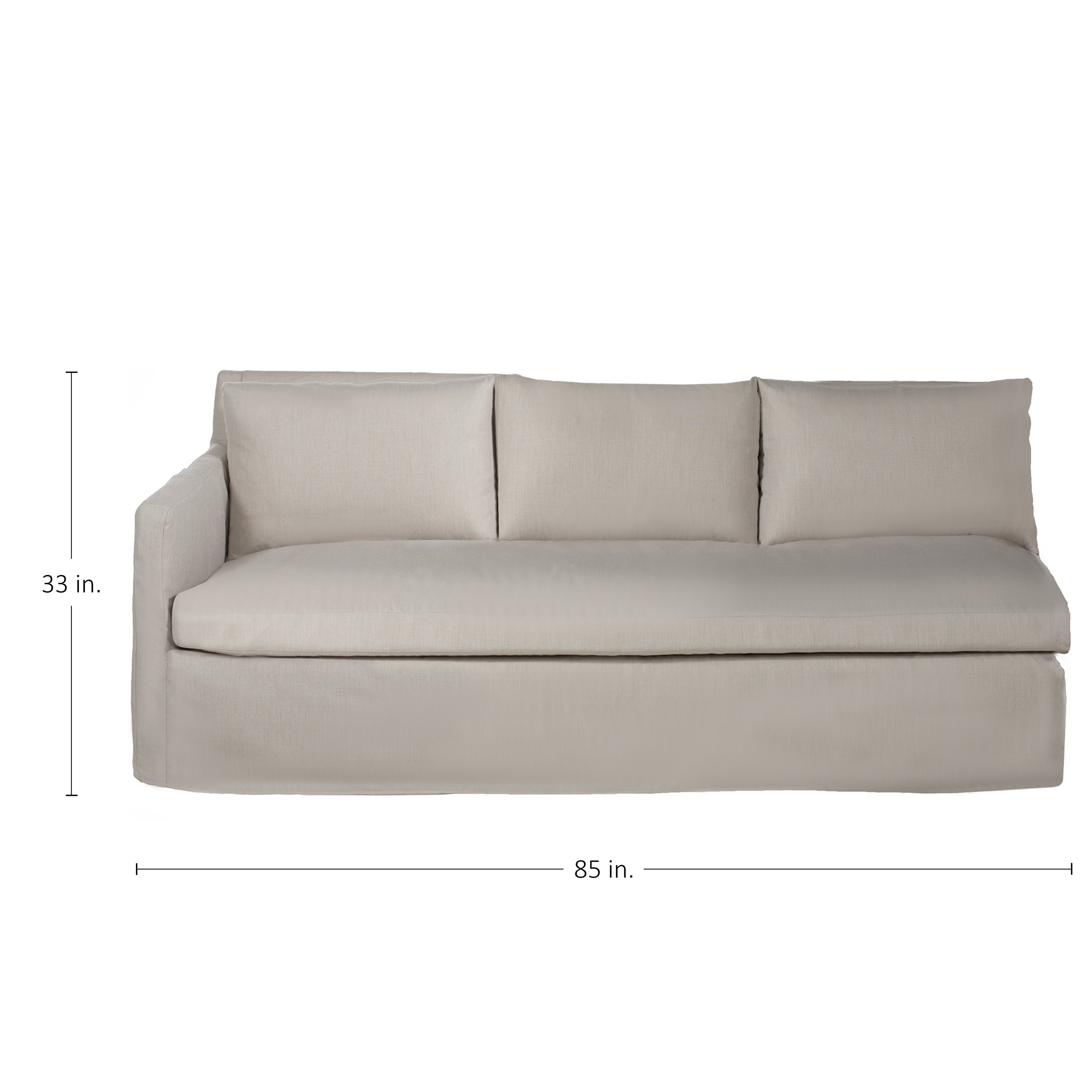 Nora Outdoor Left Arm Facing Sofa