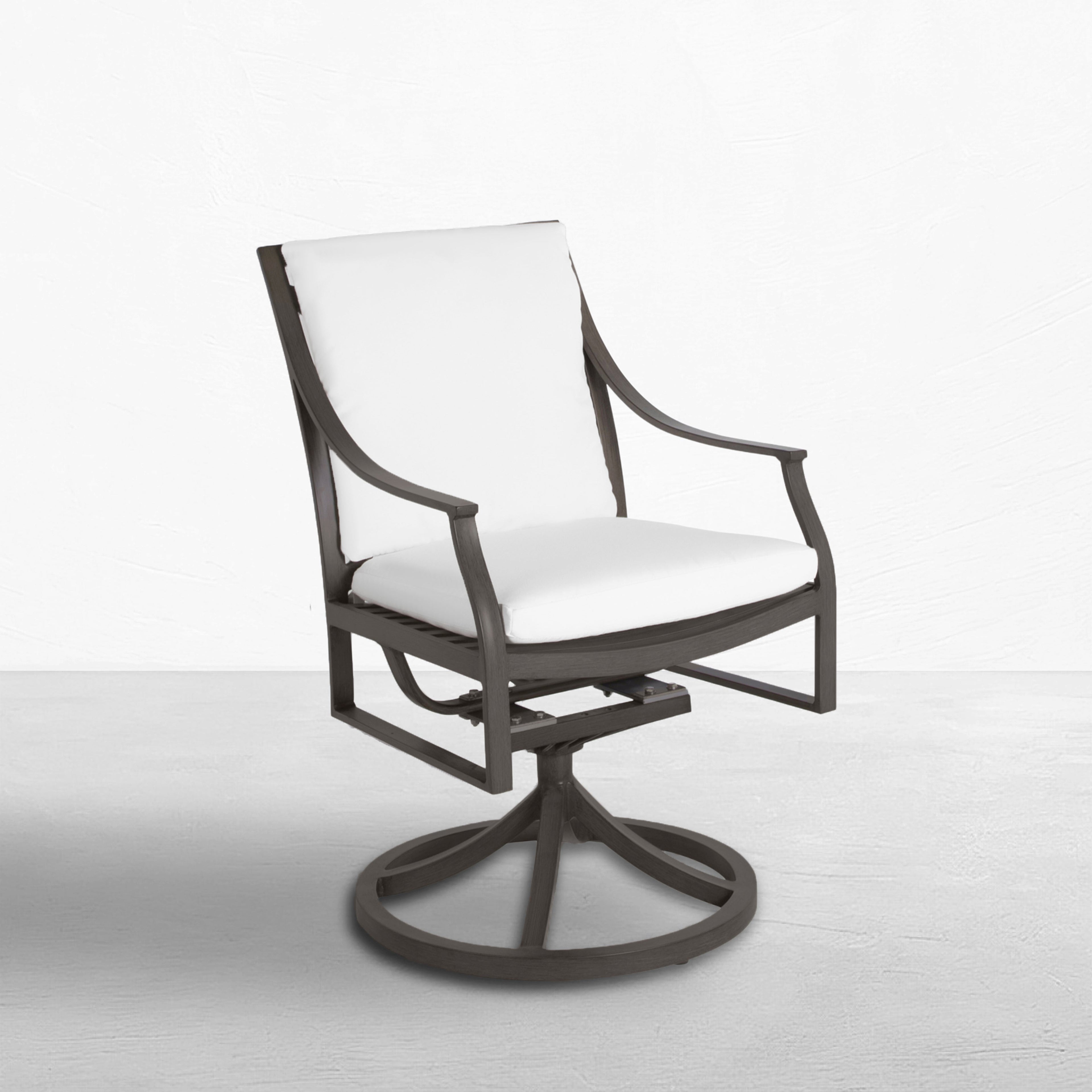 Monaco Aluminum Outdoor Swivel Rocking Arm Chair