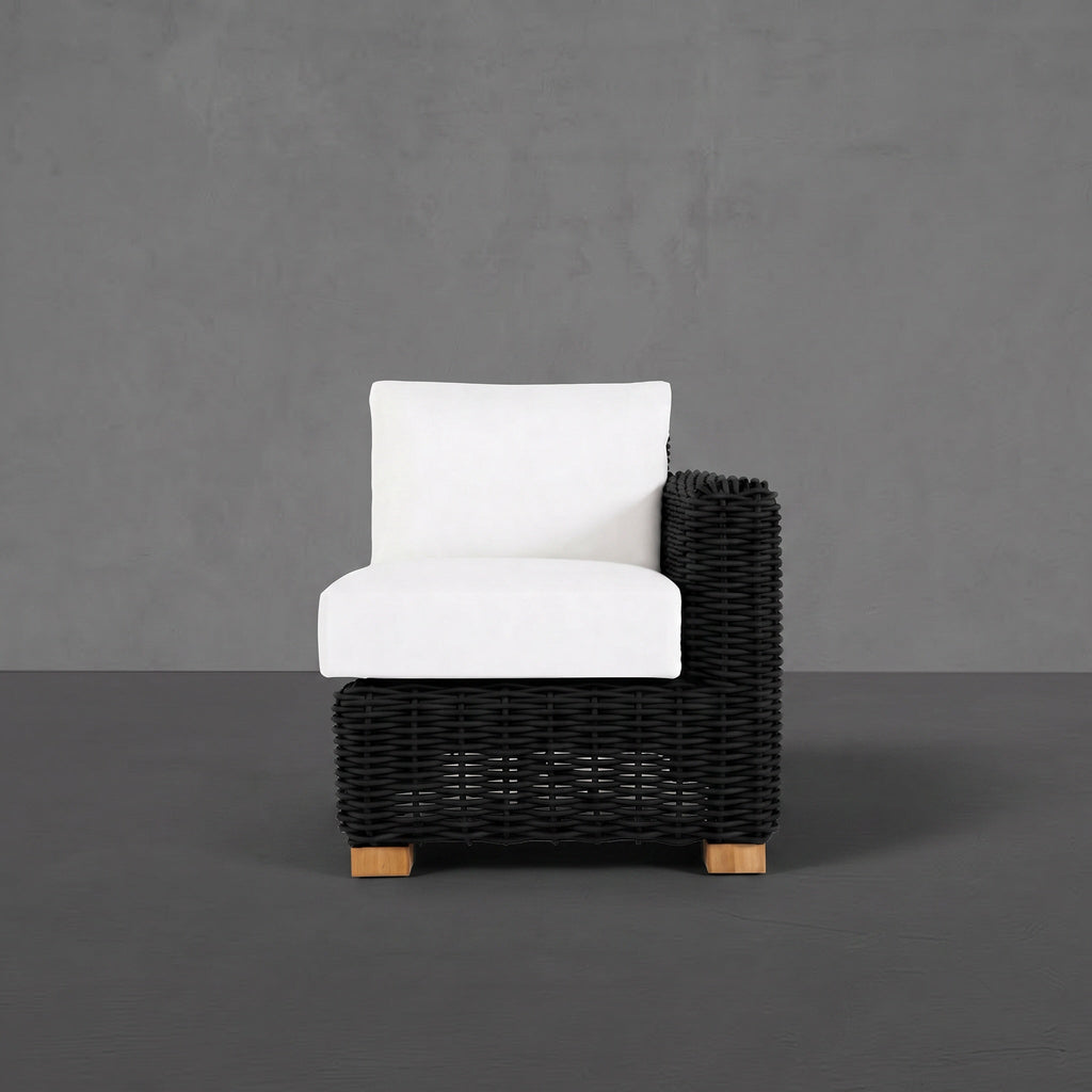 Montauk Wicker Right Arm Facing Lounge Chair