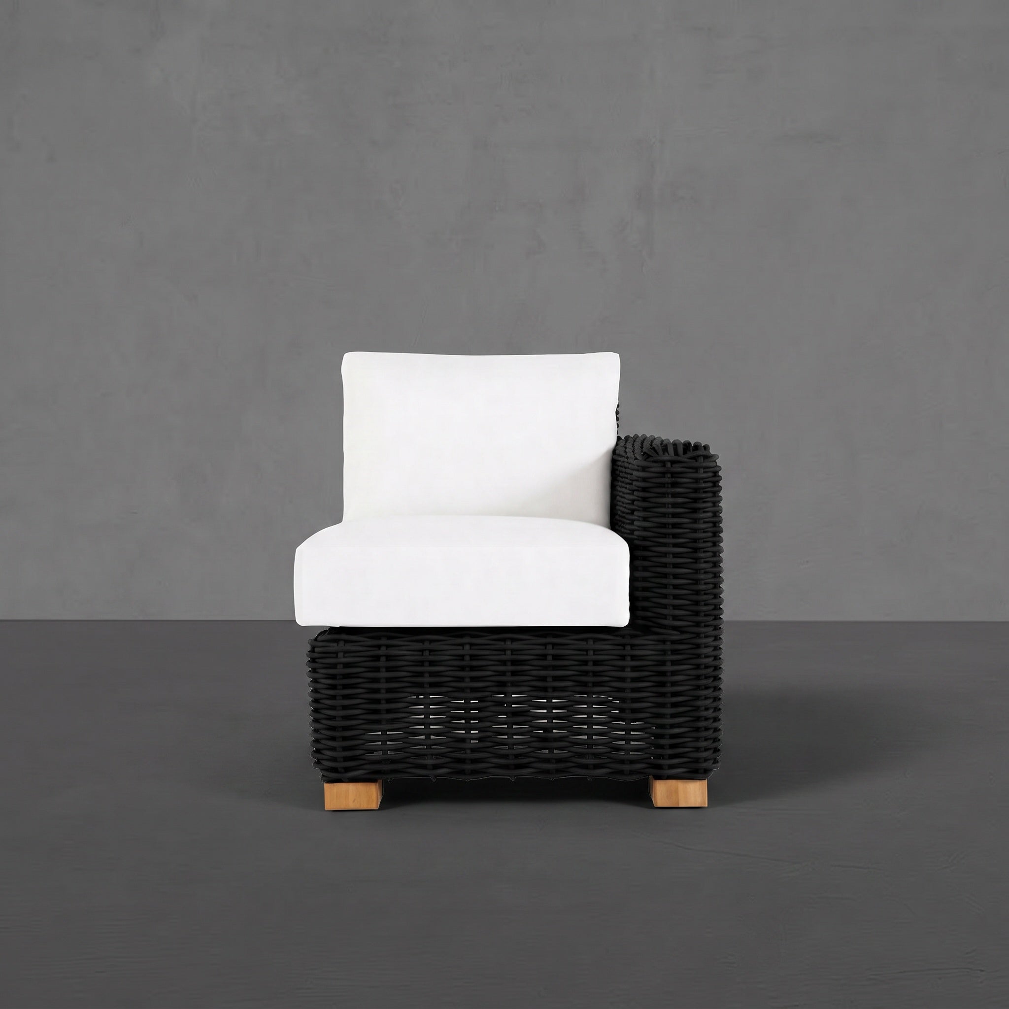 Montauk Wicker Right Arm Facing Lounge Chair