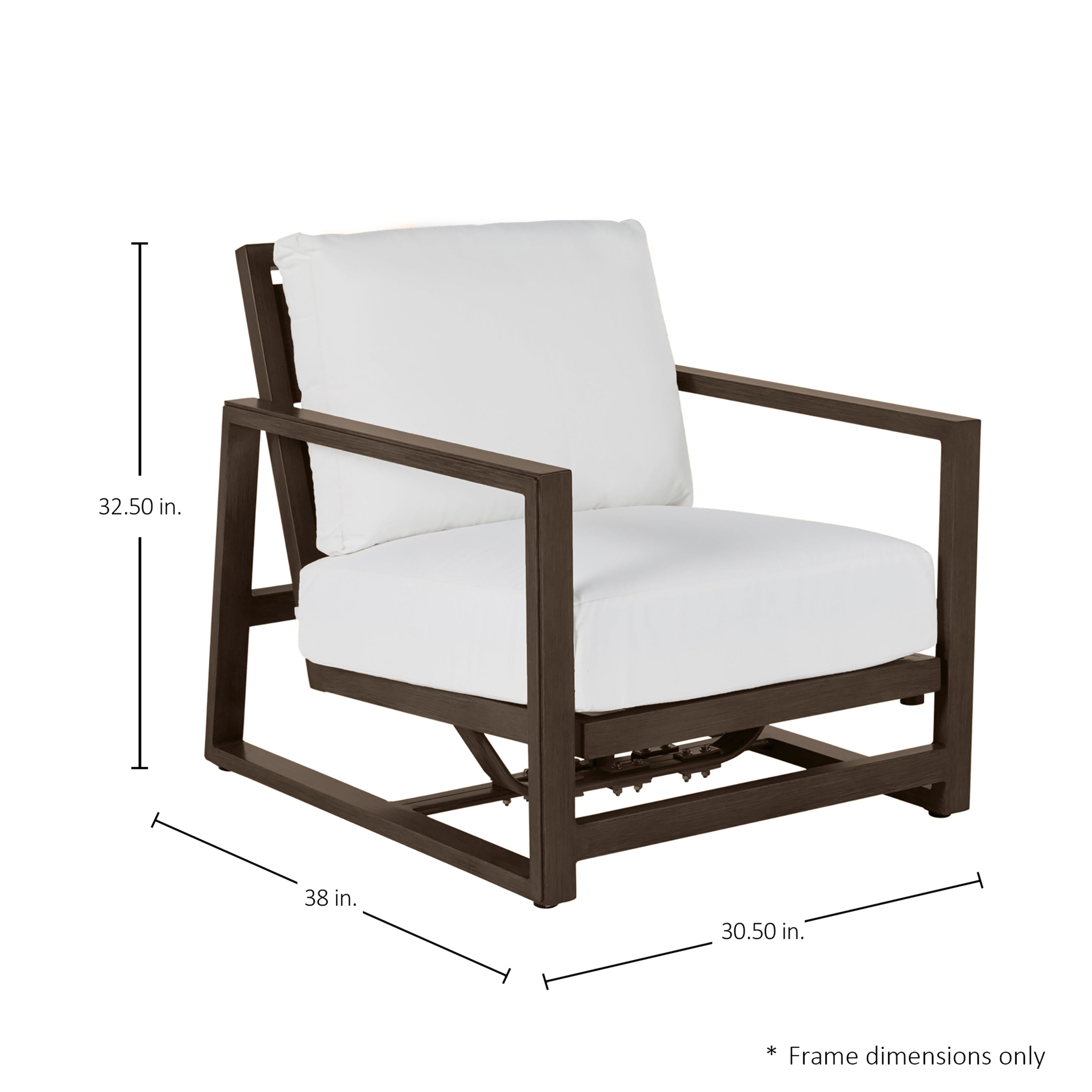 Avondale Aluminum Outdoor Spring Lounge Chair