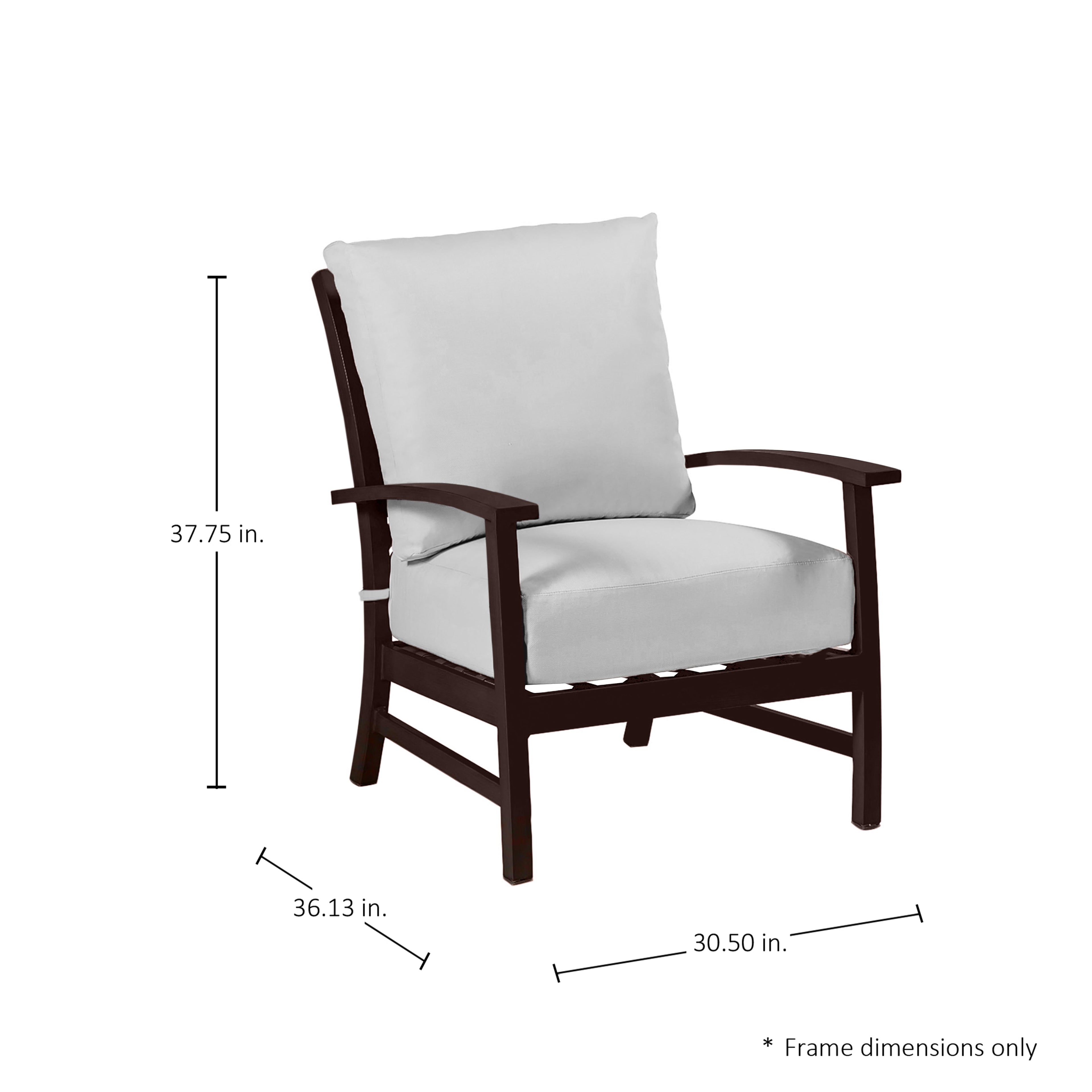 Charleston Aluminum Outdoor Lounge Chair