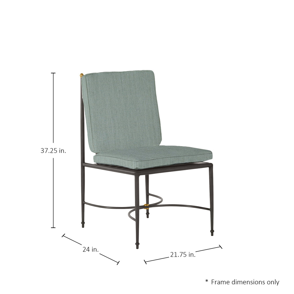 QS Roma Side Chair, Slate Gray-Cast Mist