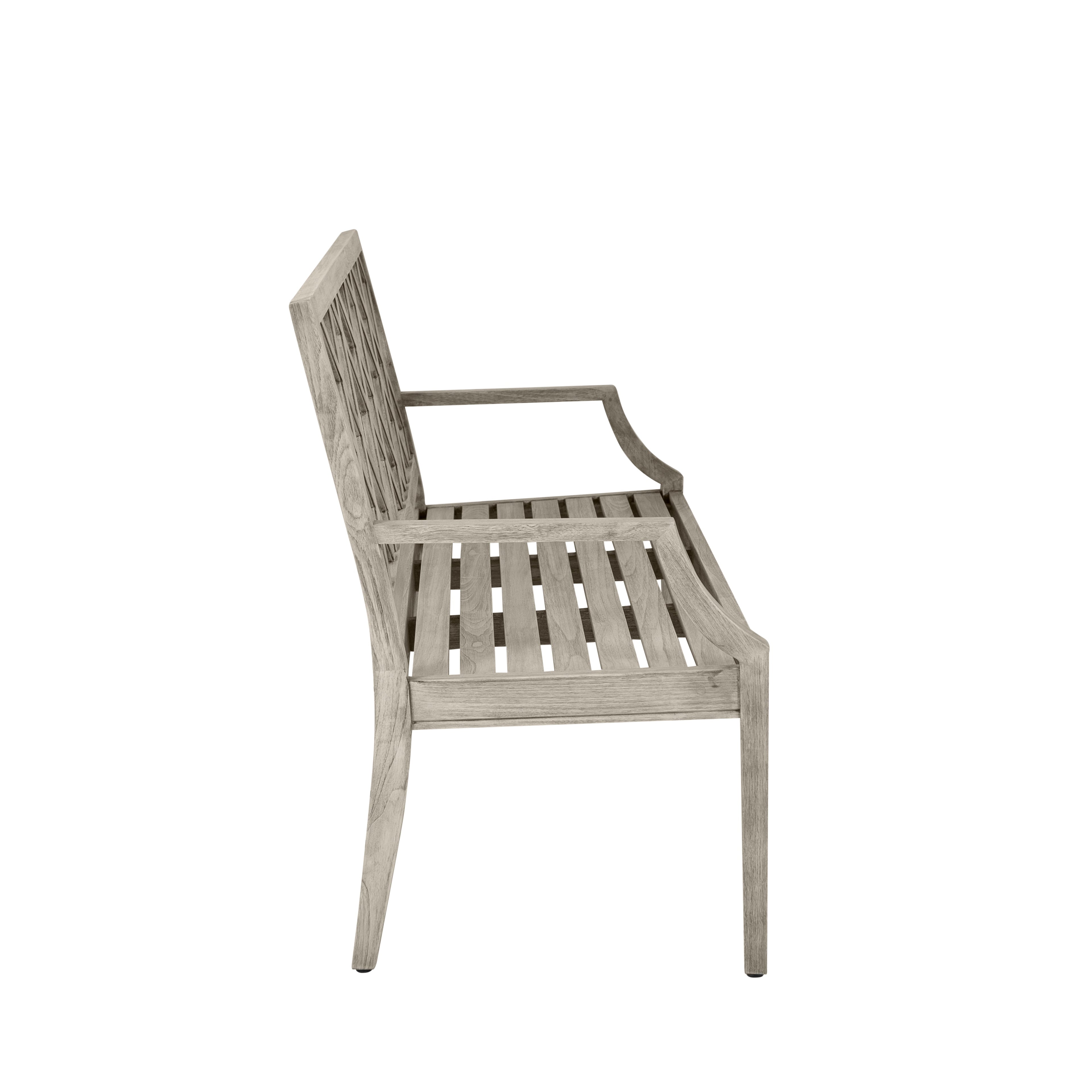 Haley Teak Outdoor Latticework Bench