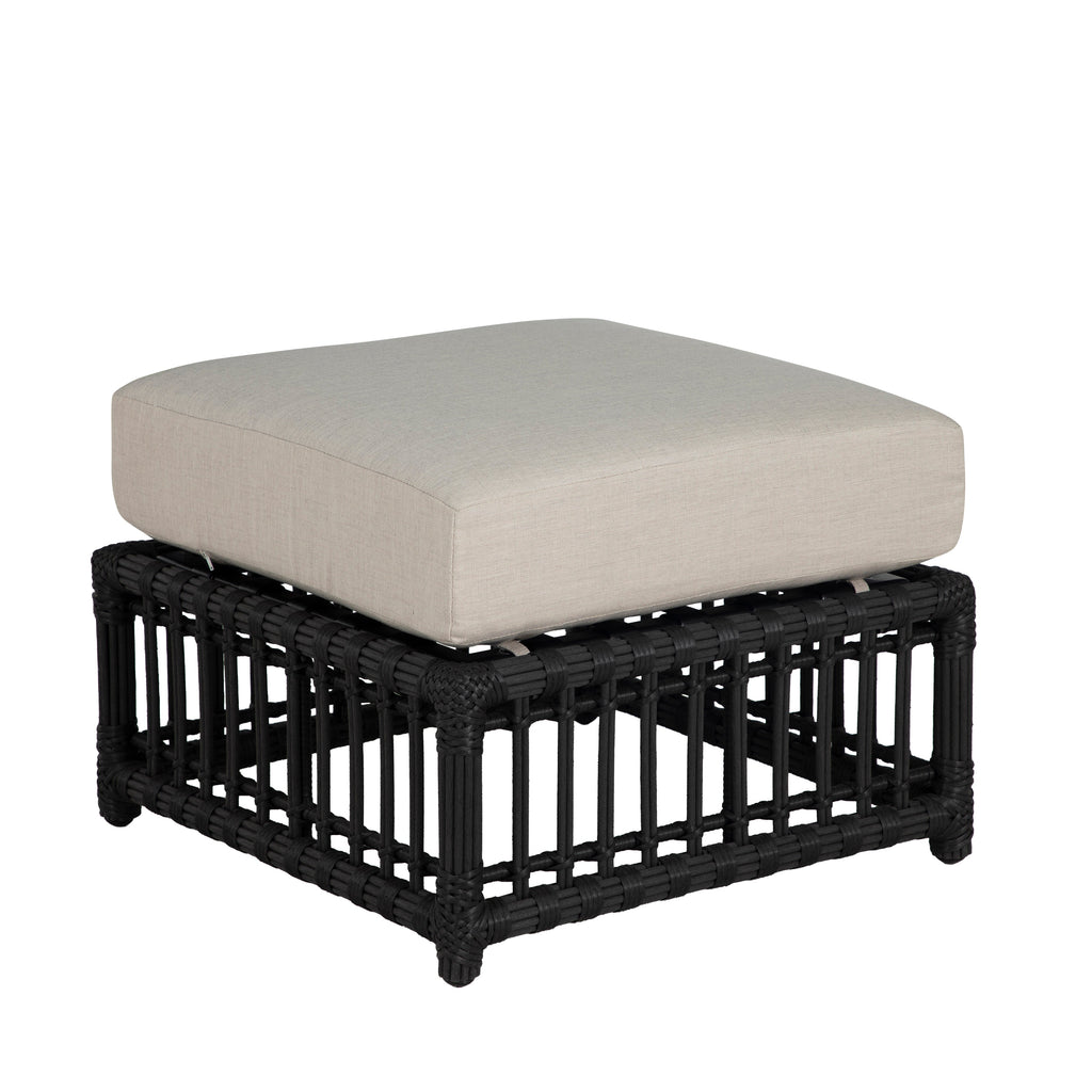 Newport N-Dura Resin Wicker Outdoor Woven Ottoman