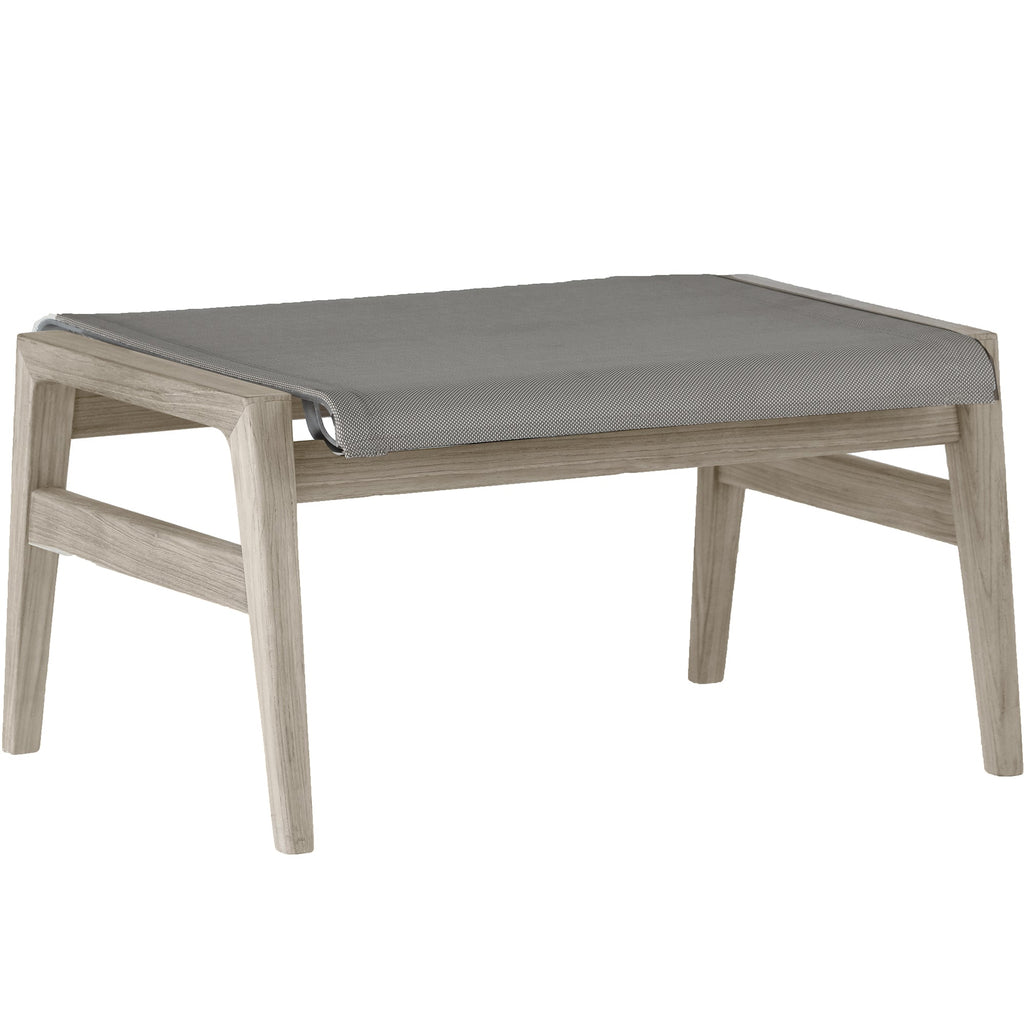 Coast Teak Outdoor Woven Ottoman
