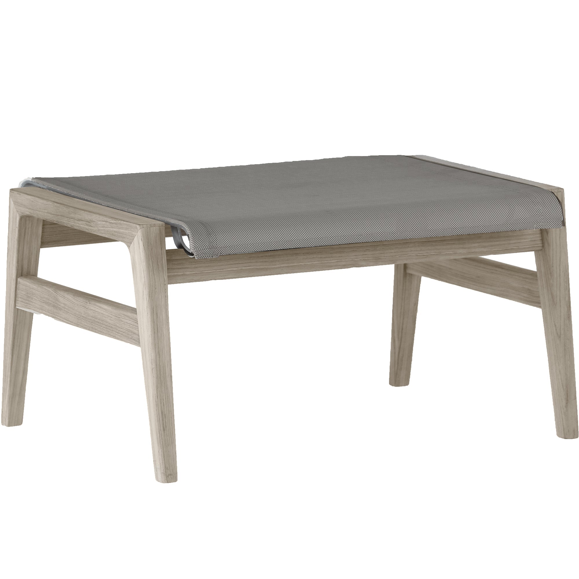 Coast Teak Outdoor Woven Ottoman