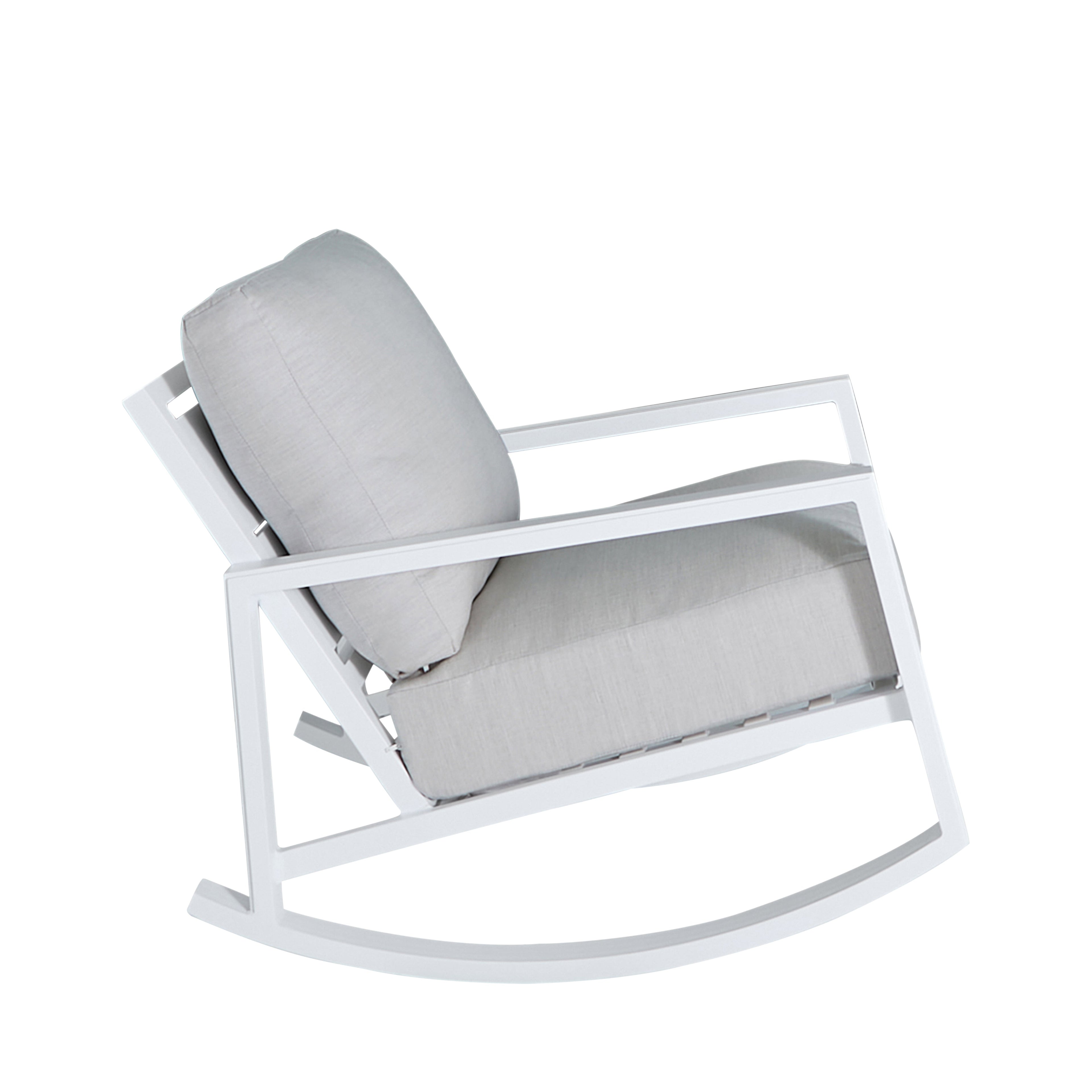 Avondale Aluminum Outdoor Lounge Rocker Chair