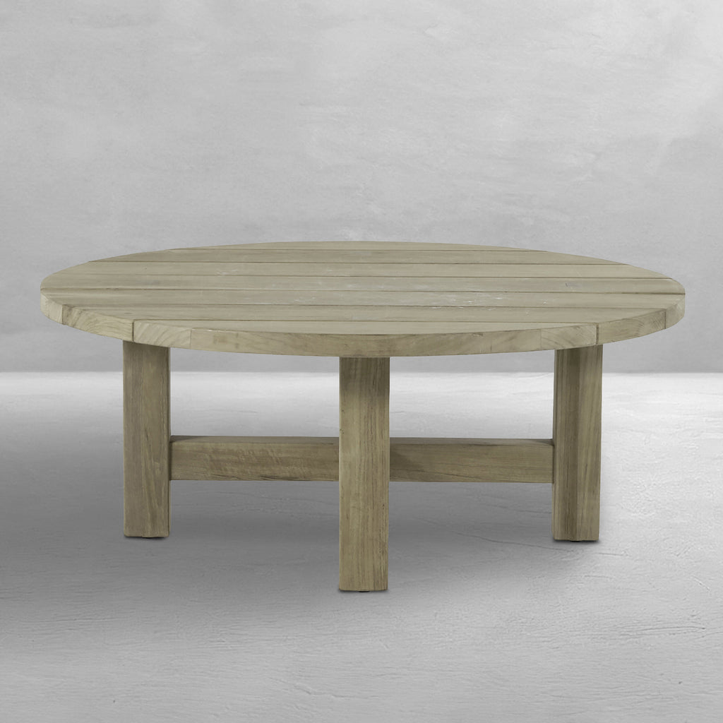 Croquet Teak 40.25" Round Outdoor Coffee Table