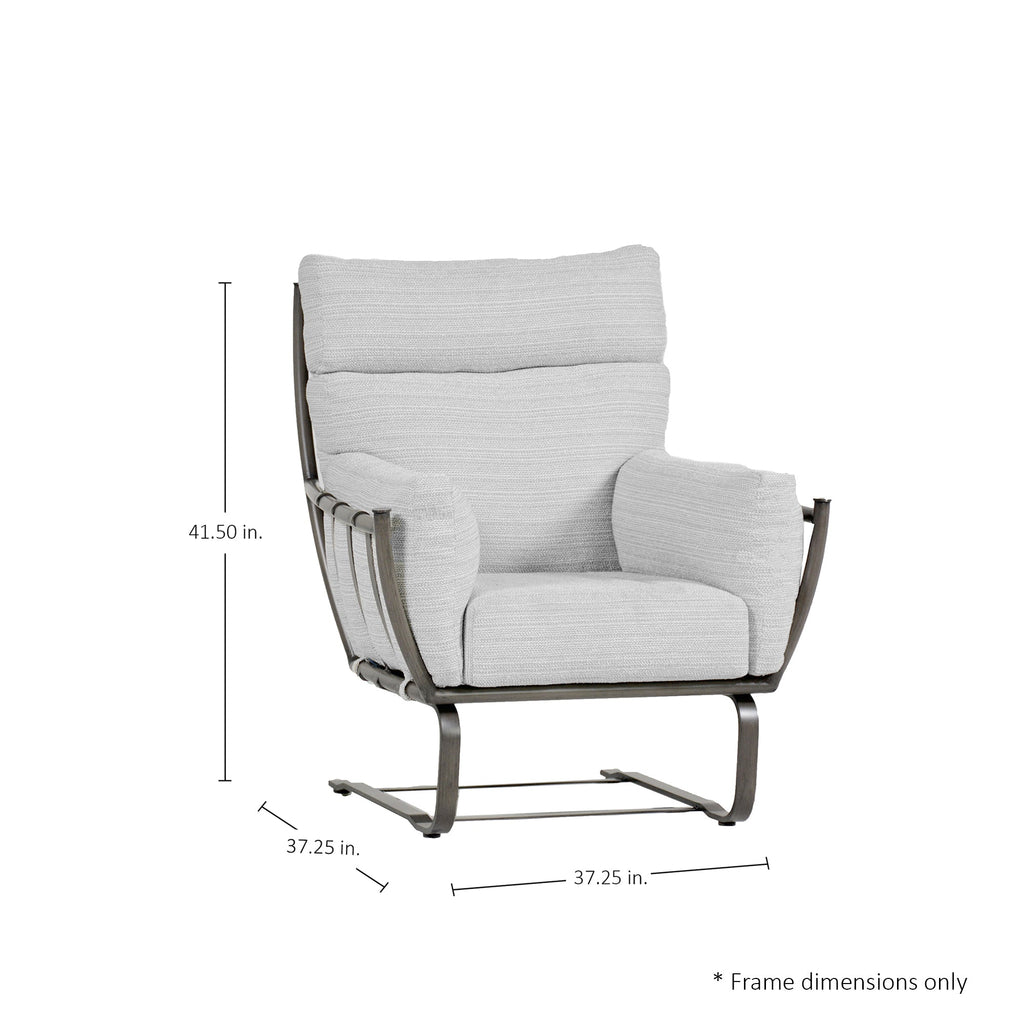 Majorca Aluminum Outdoor Spring Lounge Chair