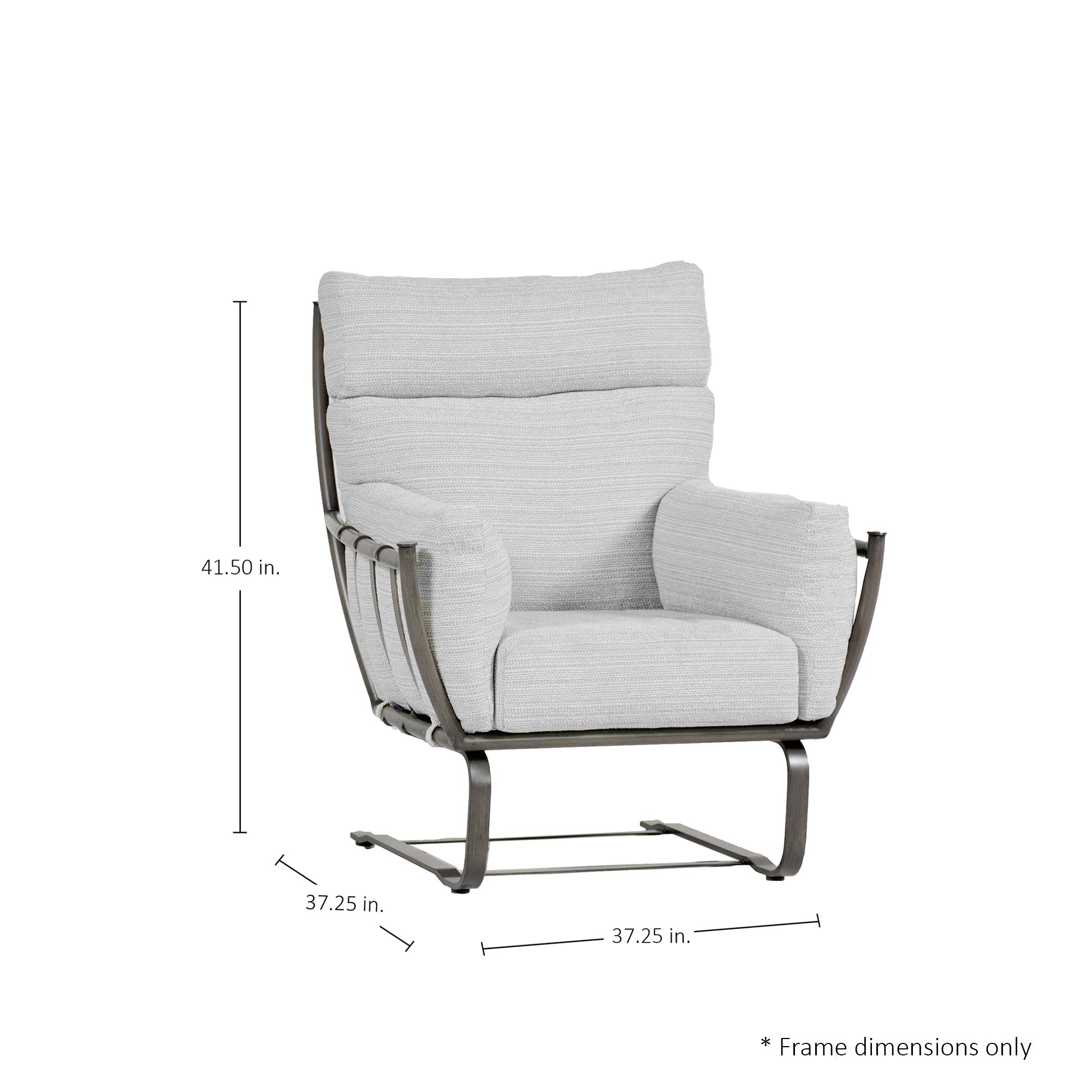 Majorca Aluminum Outdoor Spring Lounge Chair