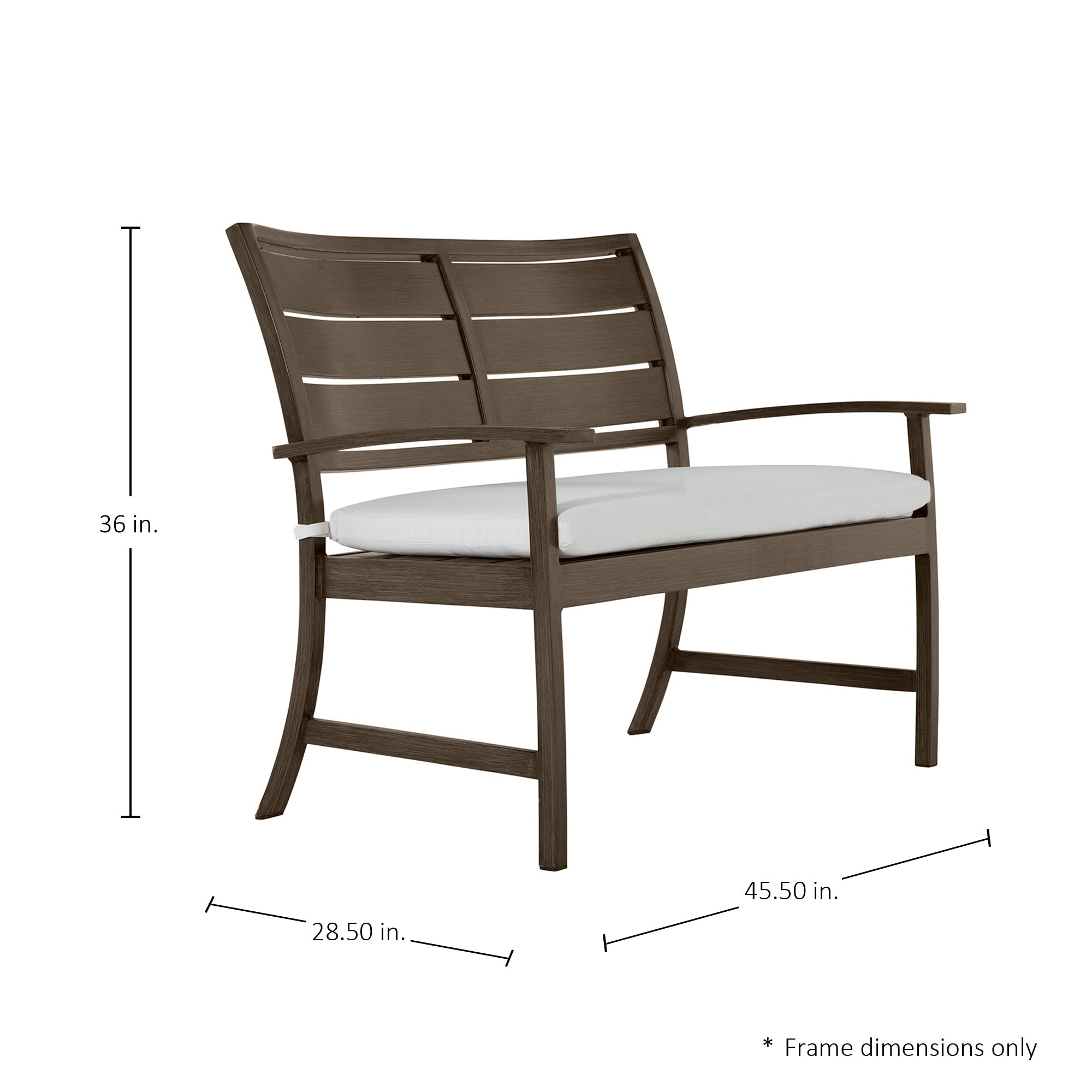 Charleston Aluminum Outdoor Bench