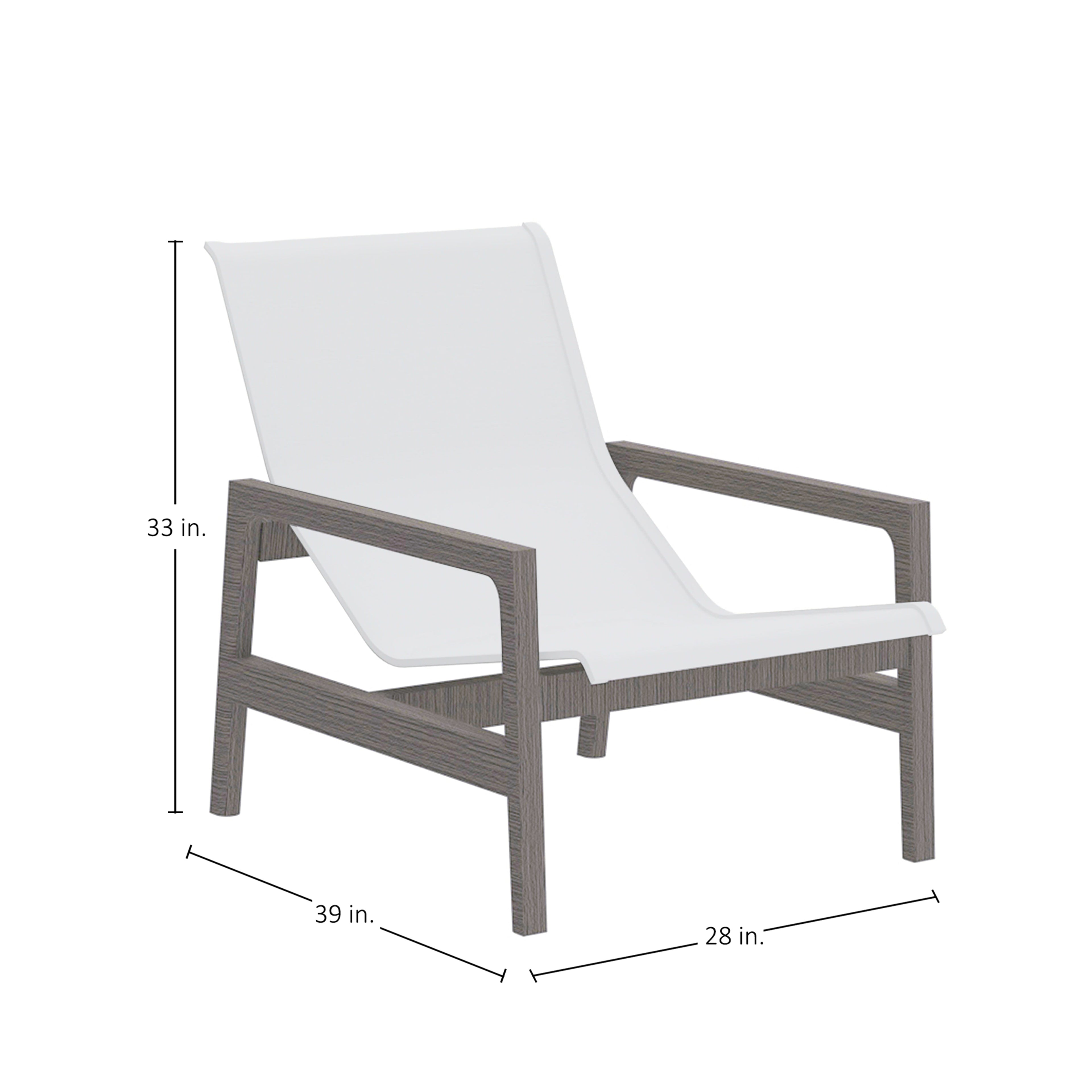 Seashore N-Dura Wood Outdoor Easy Chair