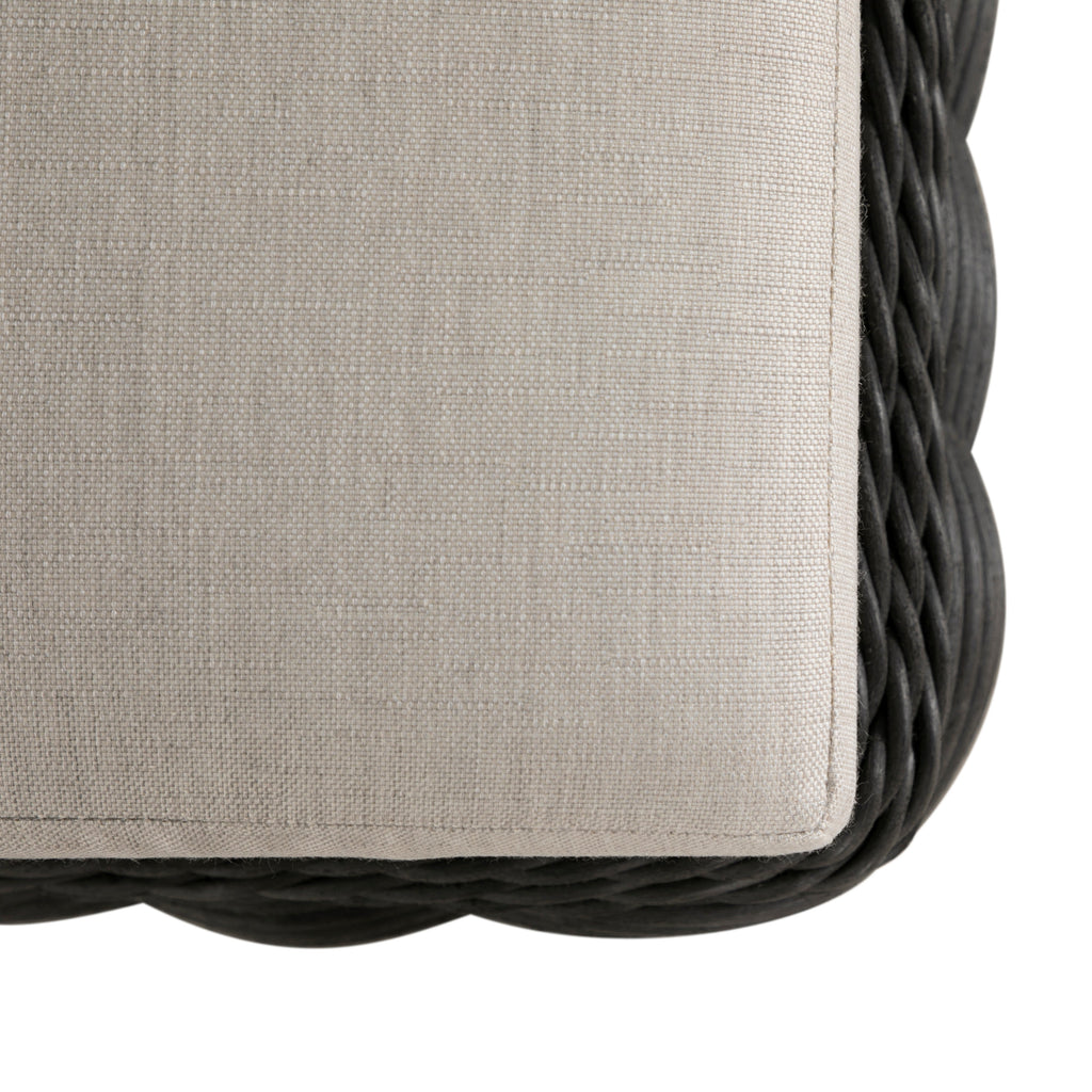 Soho N-Dura Resin Wicker Outdoor Woven Ottoman