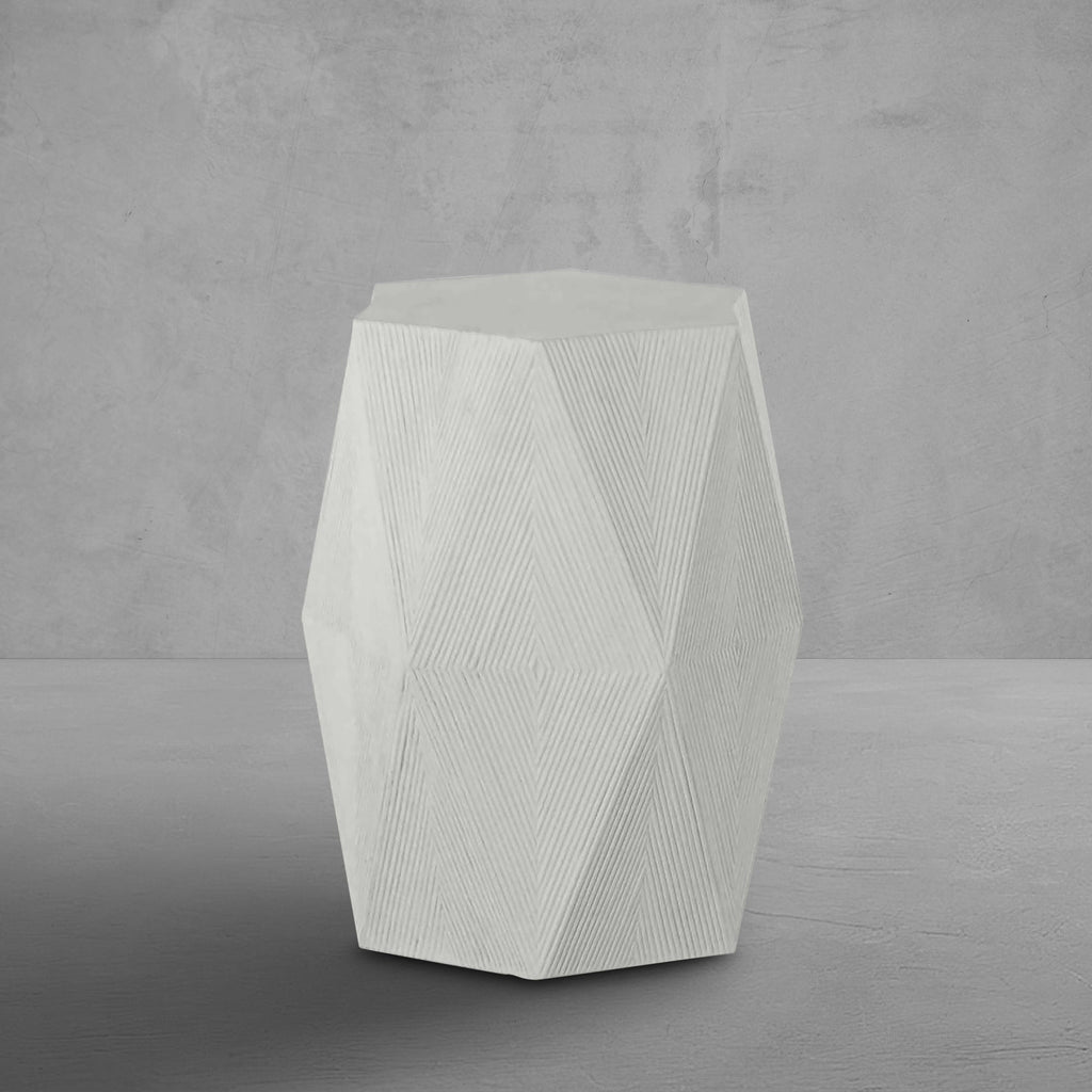 Albany 16" x 13.5" Hexagon Pedestal Side Table
