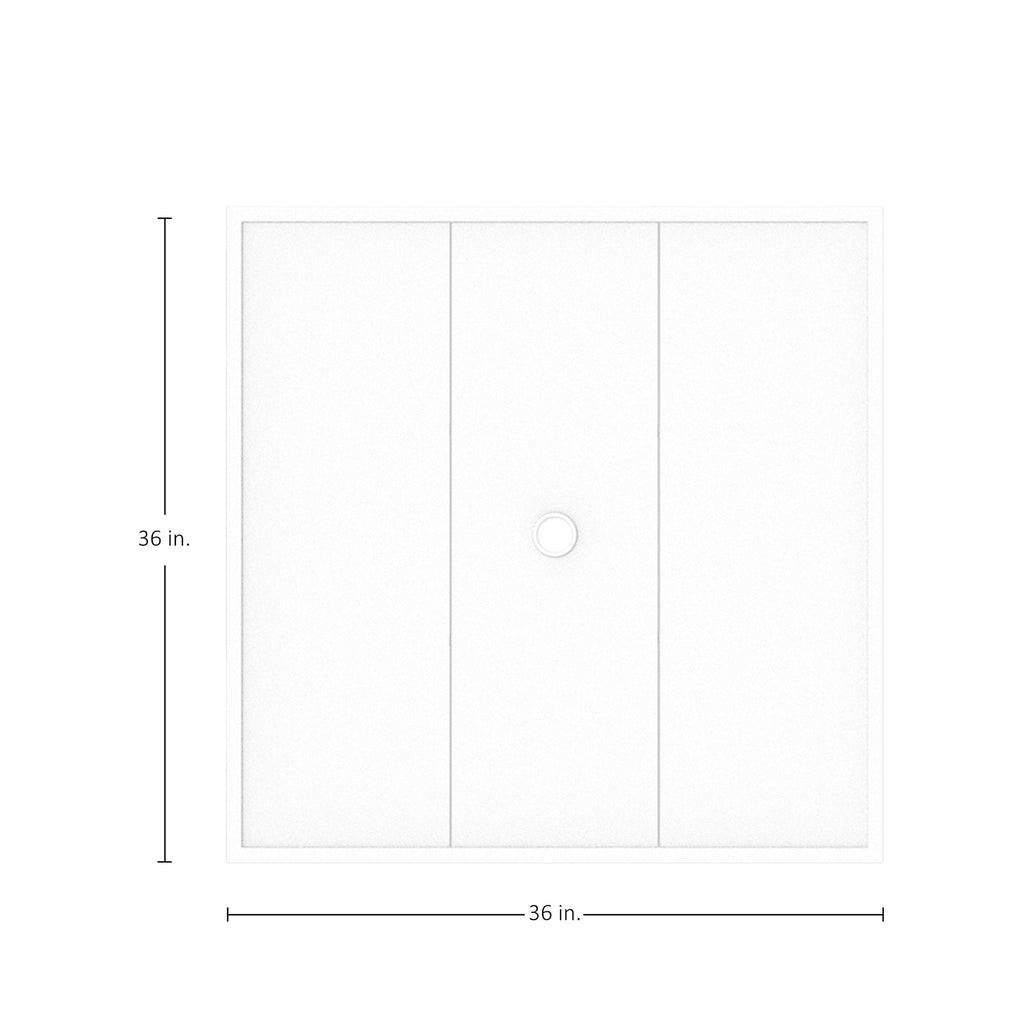 Horizon Aluminum 36" Square Outdoor Table Top