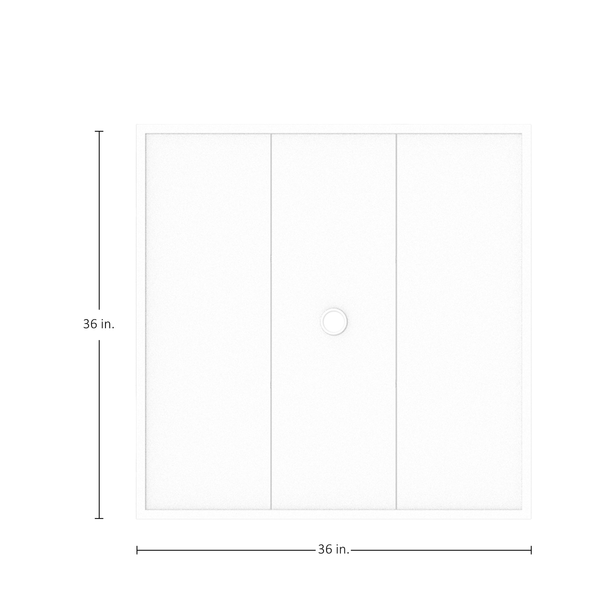 Horizon Aluminum 36" Square Outdoor Table Top