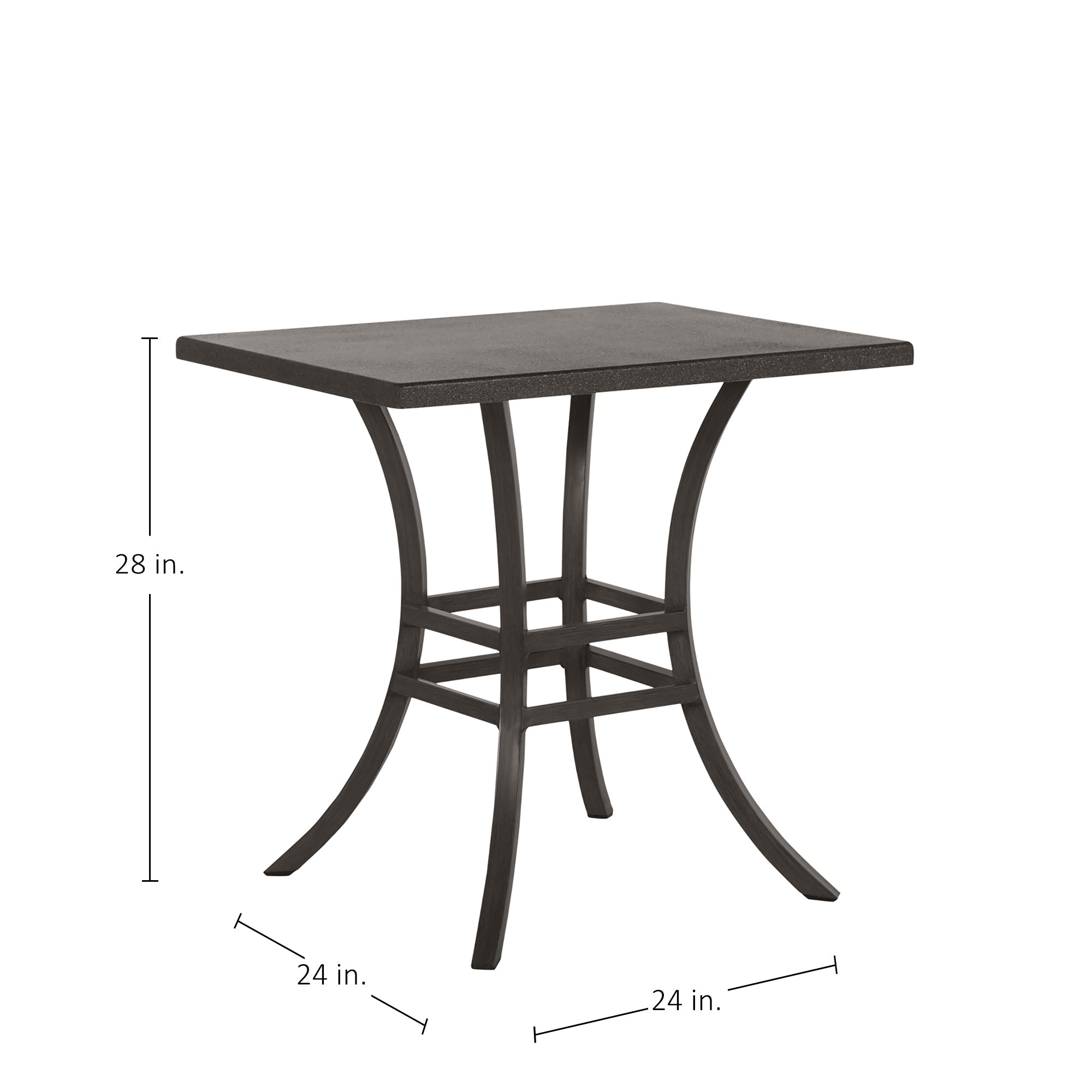 Cort Aluminum Outdoor Pedestal Dining Table Base