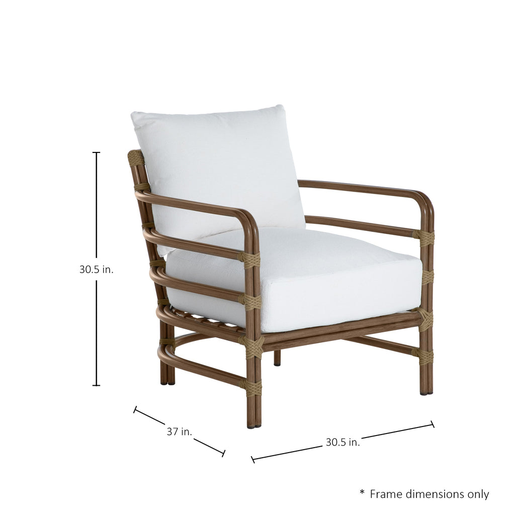 Malibu N-Dura Resin Wicker Outdoor Lounge Chair