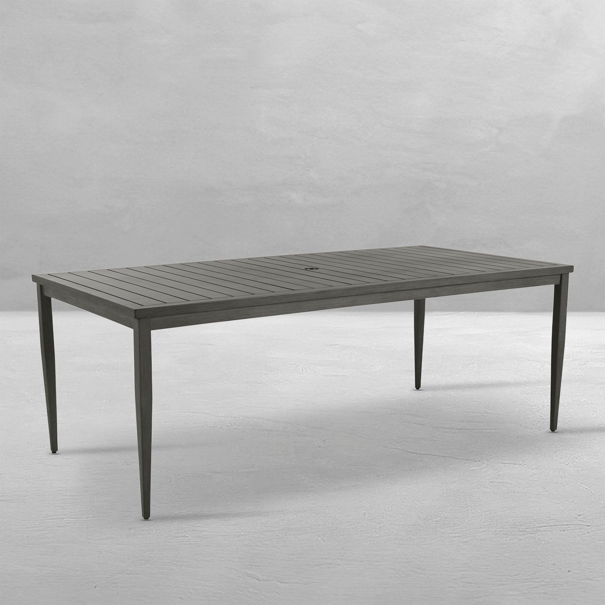 Brookings Rectangle Outdoor Slatted Dining Table