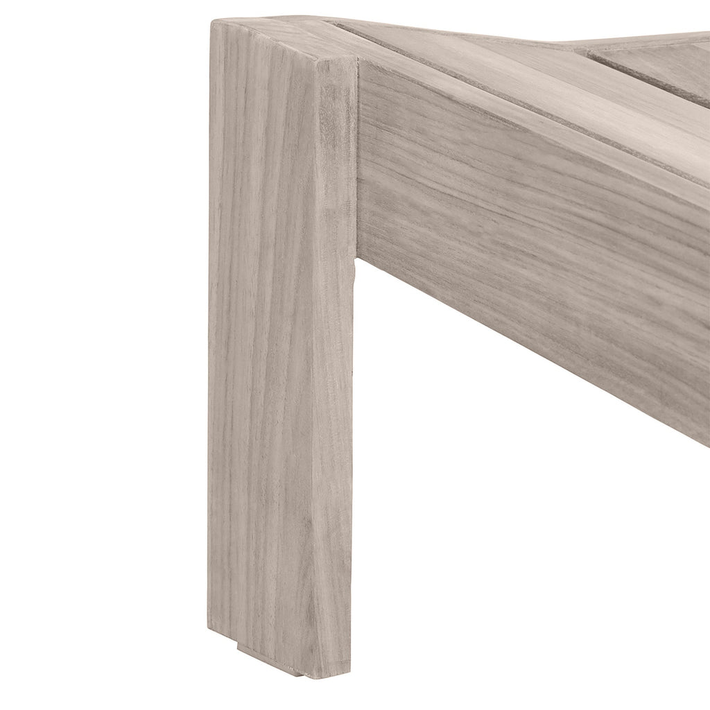 Ashland Teak Adirondack Outdoor Woven Ottoman