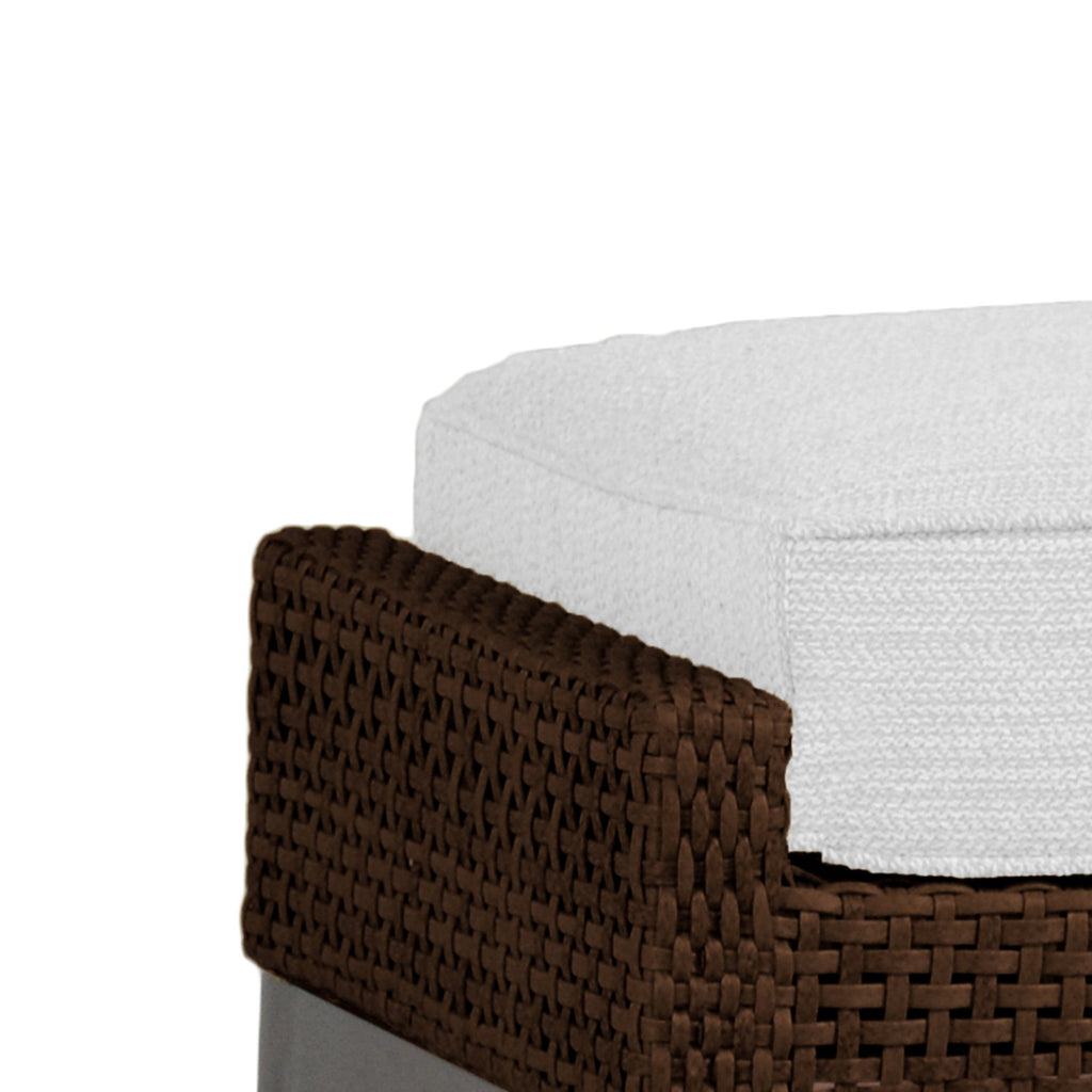 Peninsula Wicker Outdoor Woven Ottoman