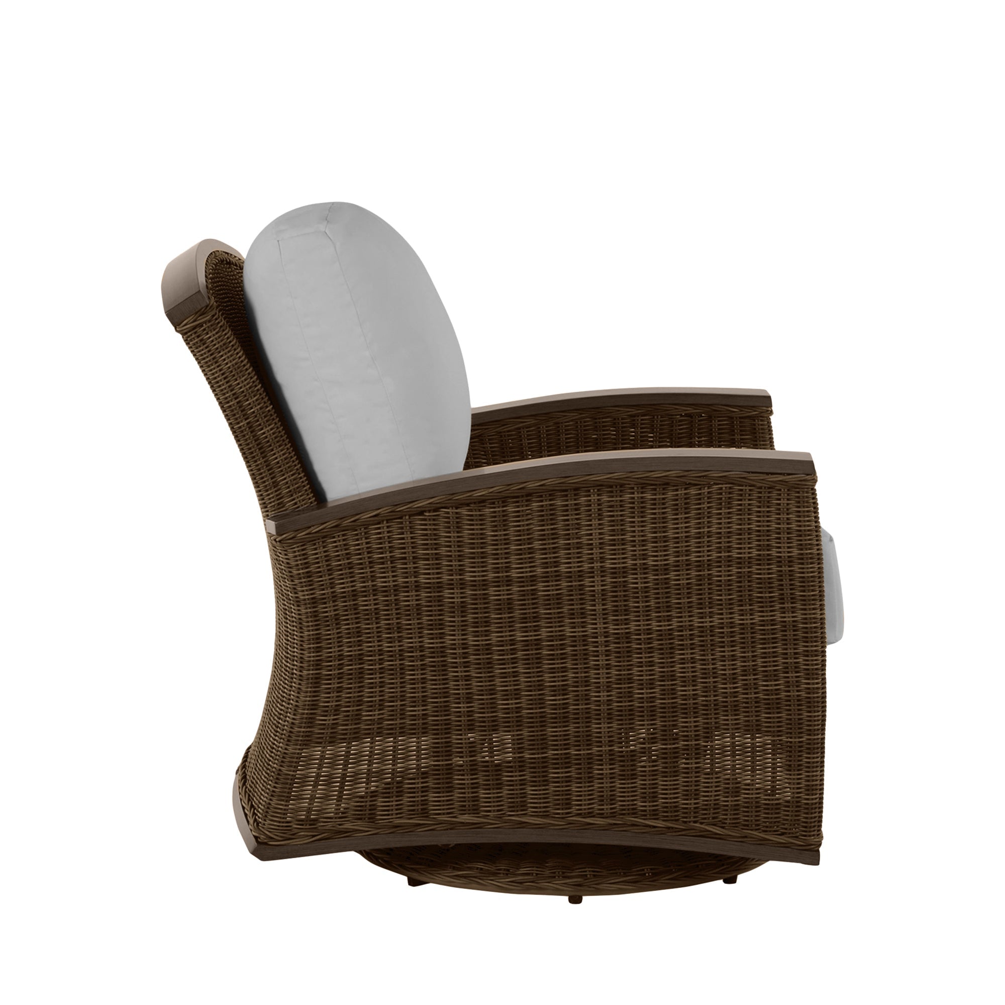 Astoria Resin Wicker Outdoor Swivel Glider Chair