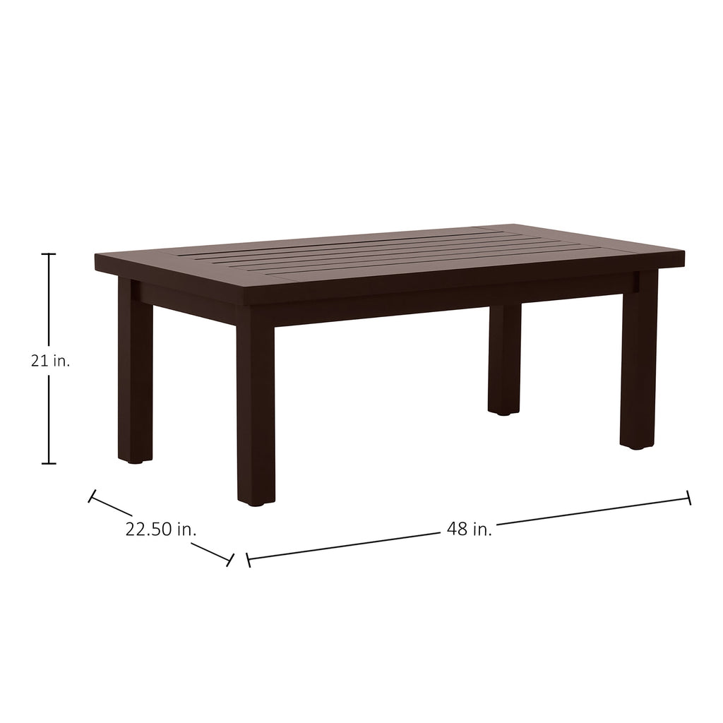 Club Rectangle Outdoor Slatted Coffee Table