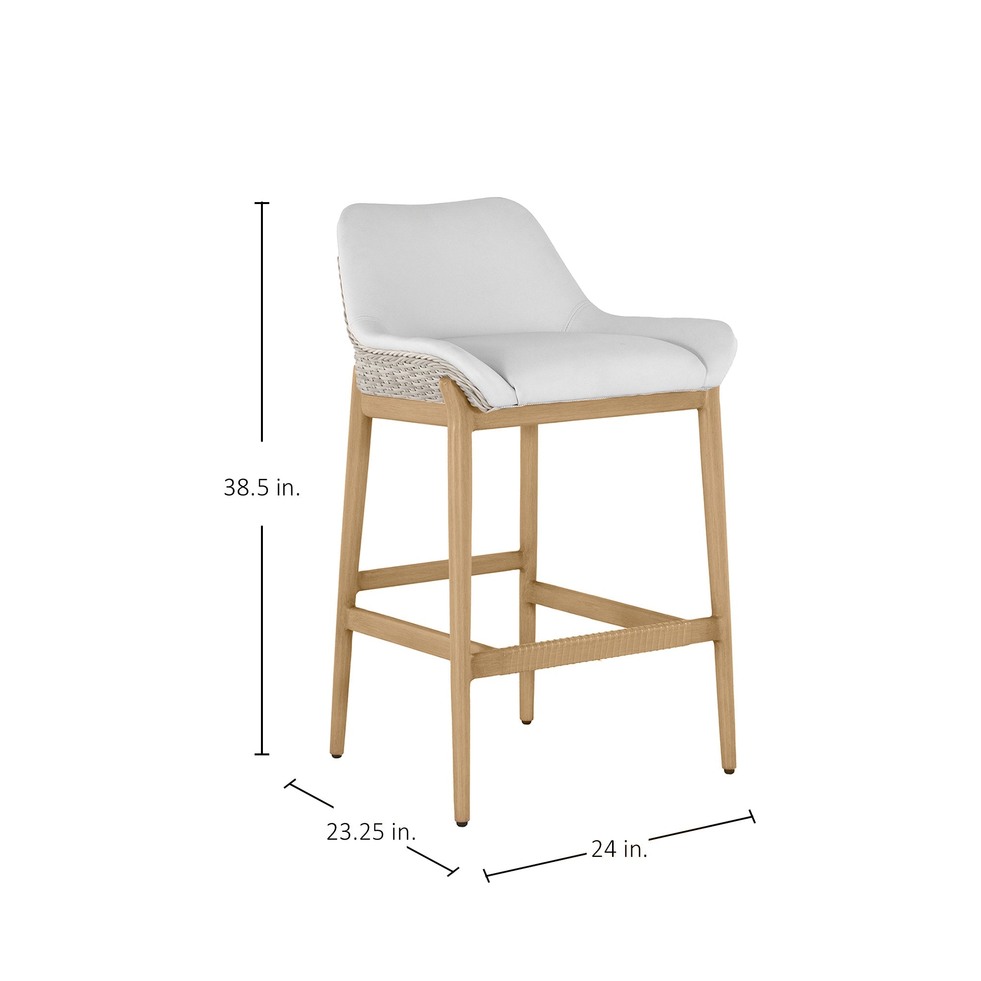 Palma N-Dura Resin Wicker Outdoor Bar Stool