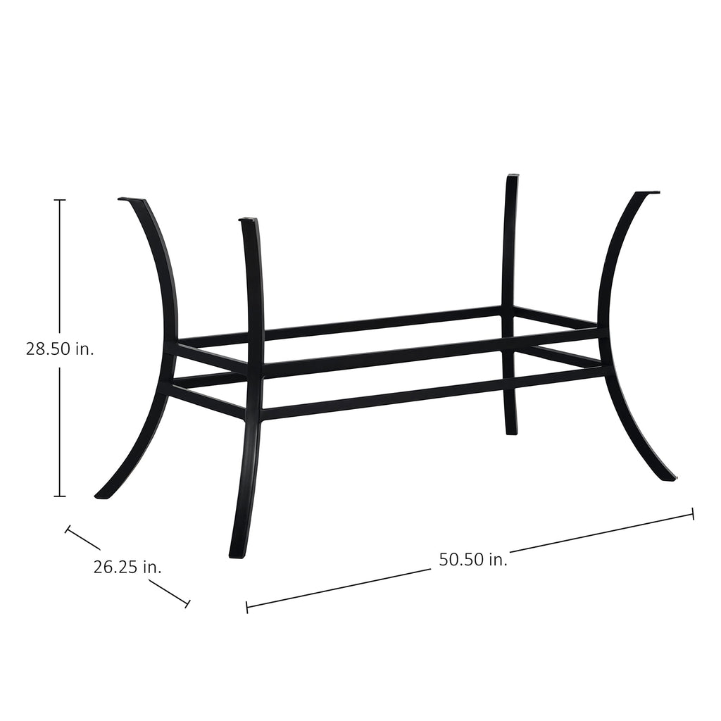 Cort Rectangle Outdoor Pedestal Table Base