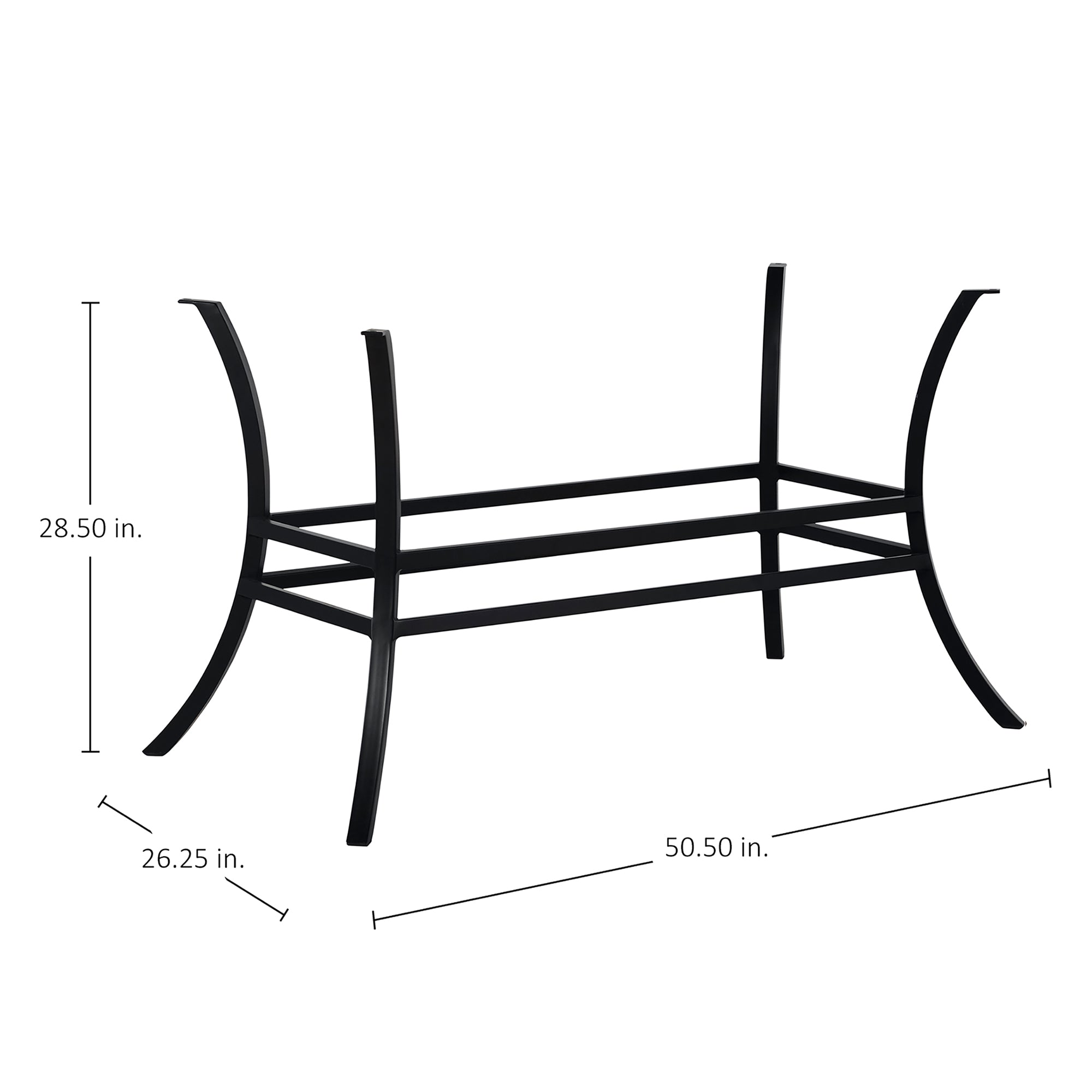 Cort Rectangle Outdoor Pedestal Table Base
