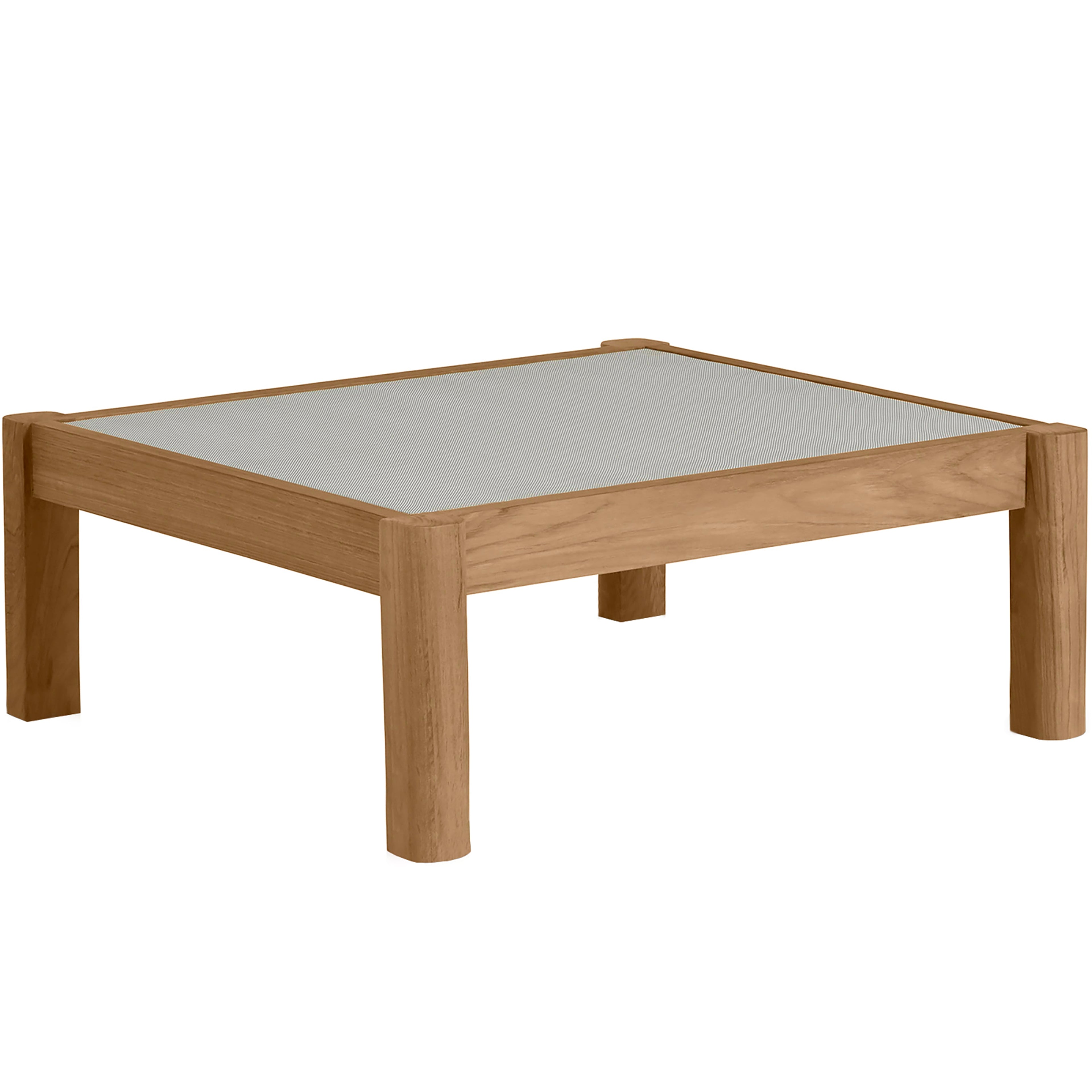 Monterey Teak Outdoor Woven Ottoman