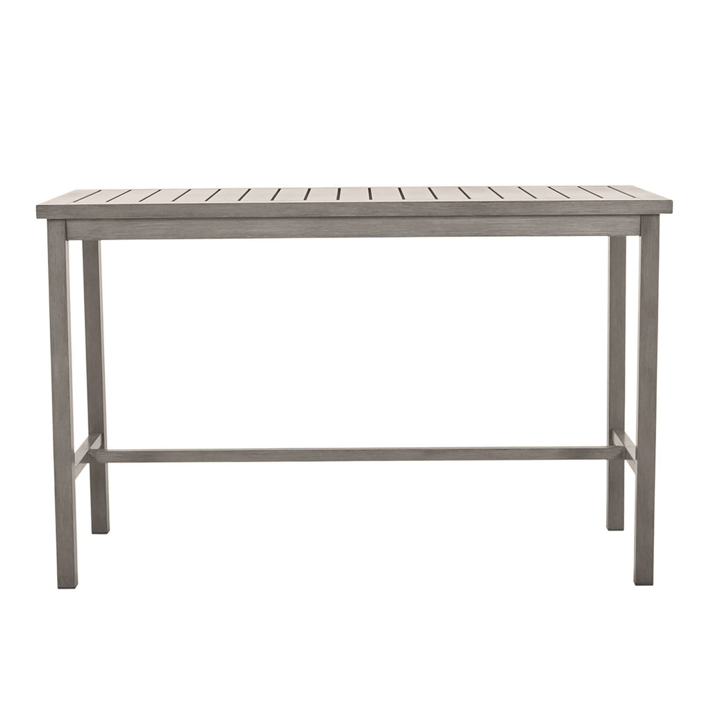Club Aluminum 67"x 28" Rectangle Outdoor Bar Table