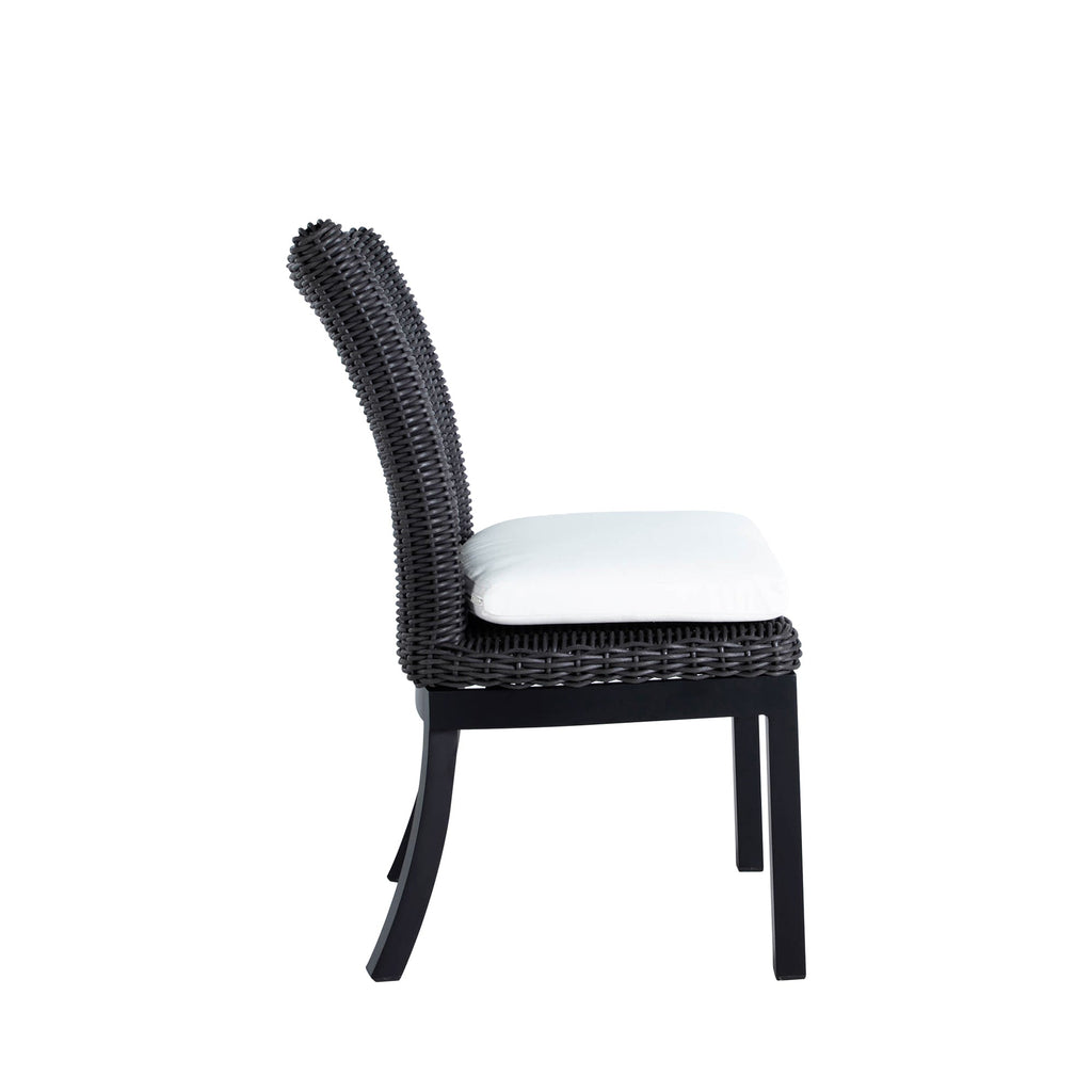 Montecito Woven Wicker Outdoor Dining Side Chair