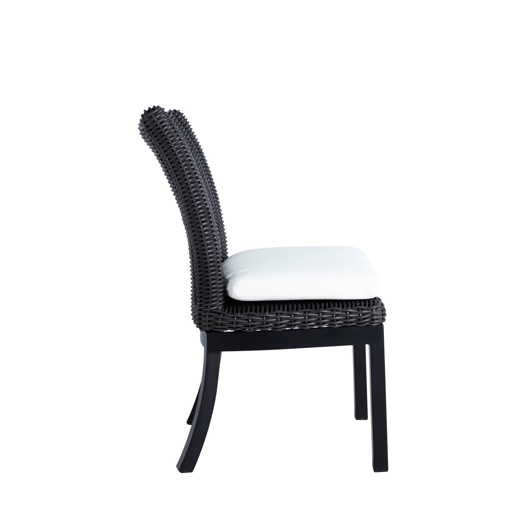 Montecito Woven Wicker Outdoor Dining Side Chair
