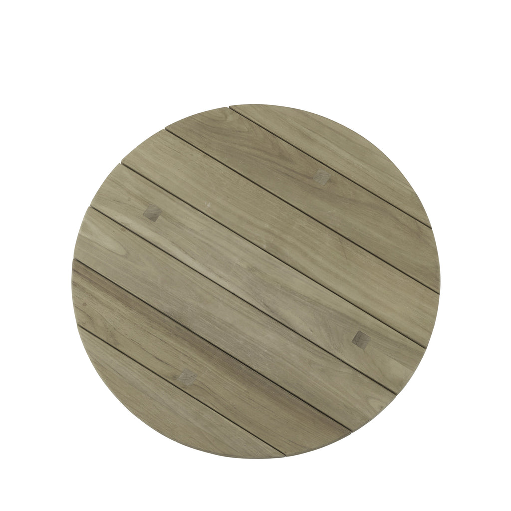 Croquet Teak 40.25" Round Outdoor Coffee Table