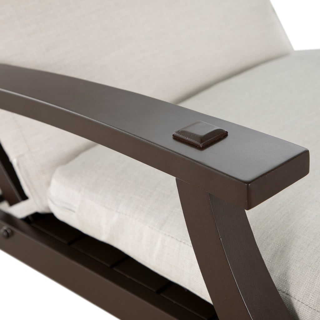 Croquet Aluminum Outdoor Chaise Lounge