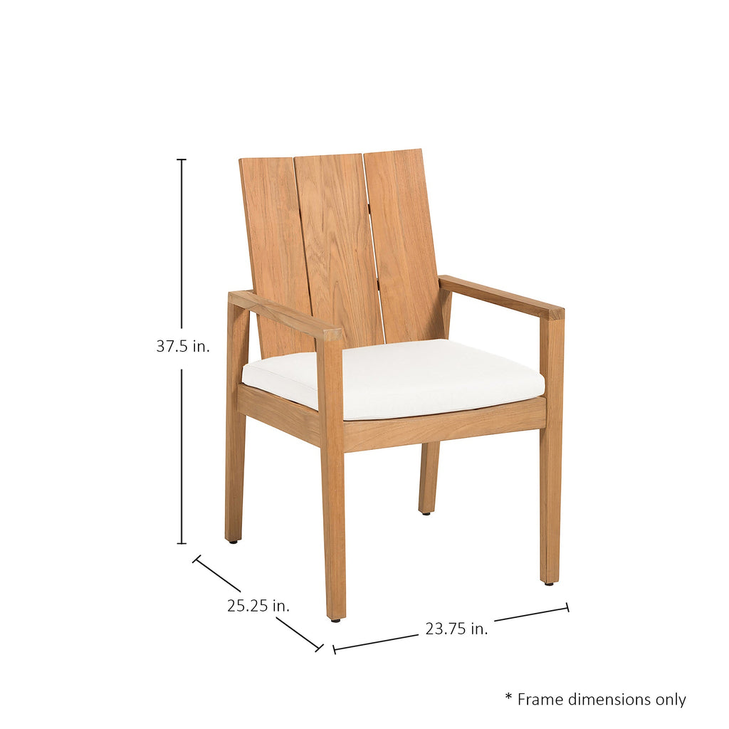 Ashland Teak Outdoor Dining Arm Chair