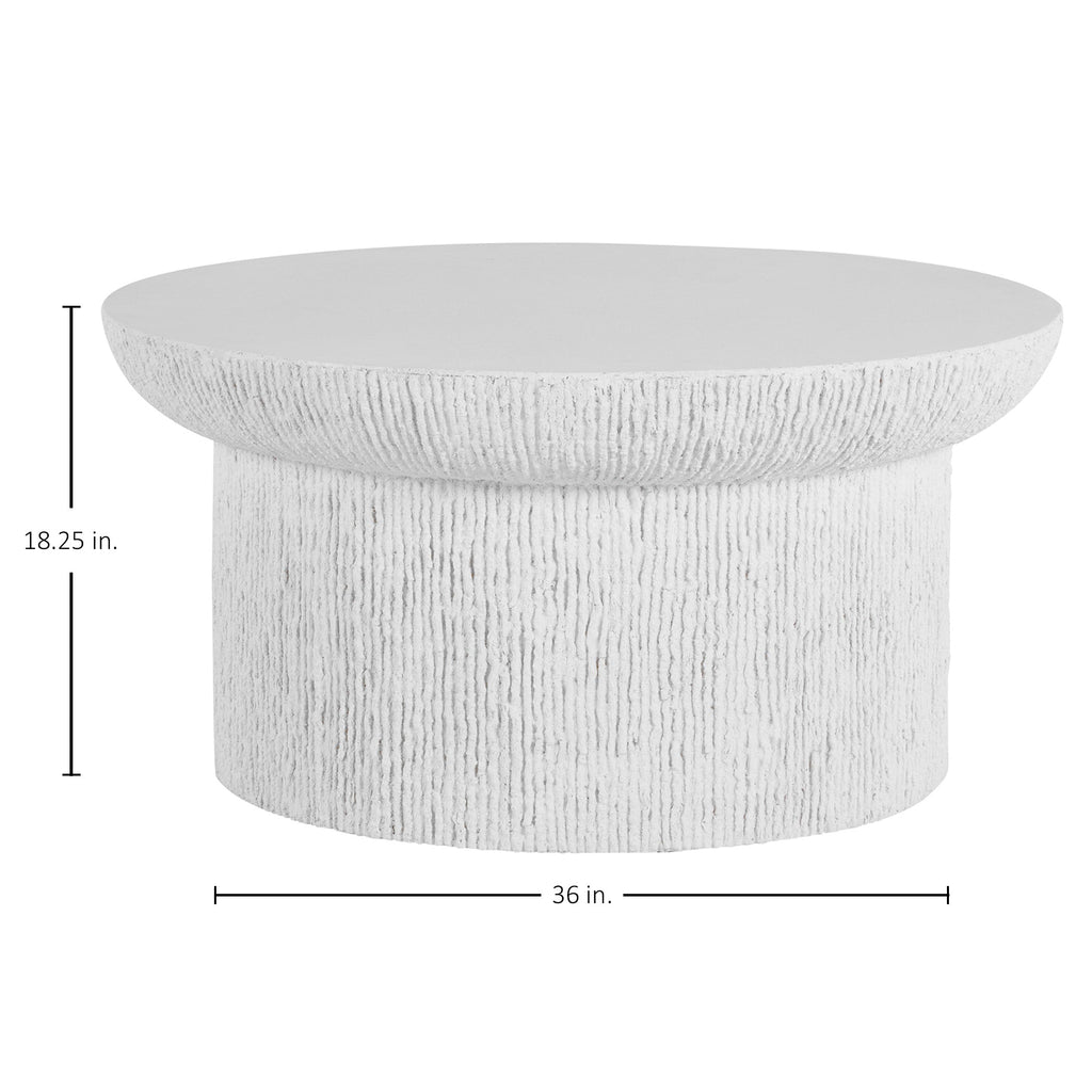 Brant 36" Round Outdoor Pedestal Coffee Table