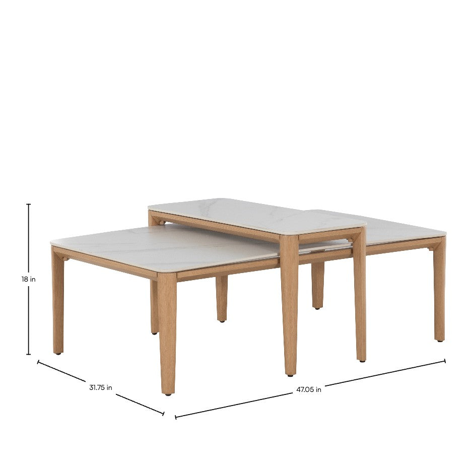 Palma Rectangle Outdoor Nesting Coffee Table