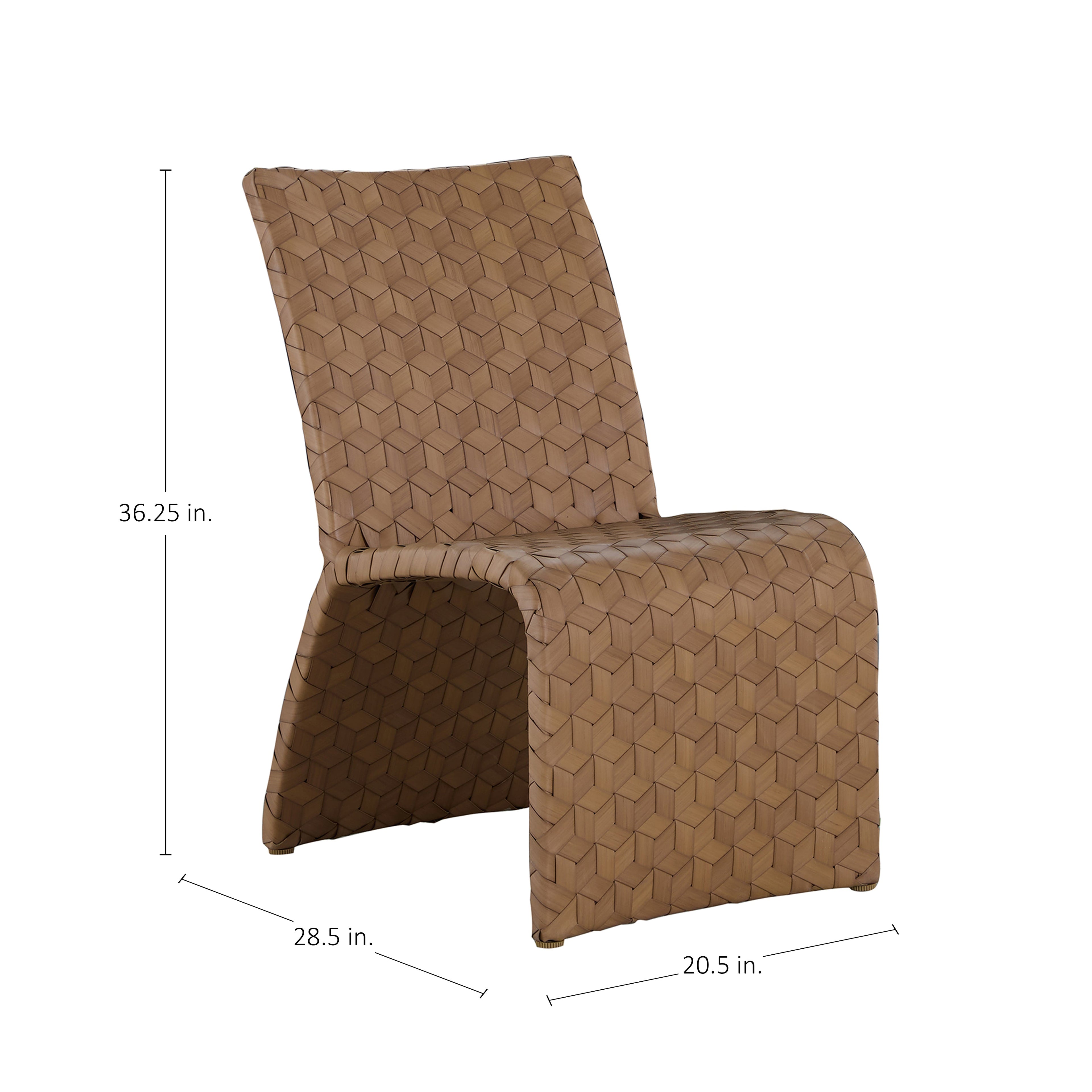 Venice N-Dura Resin Wicker Dining Side Chair