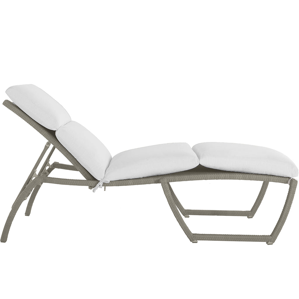 Skye Wicker Outdoor Armless Chaise Lounge